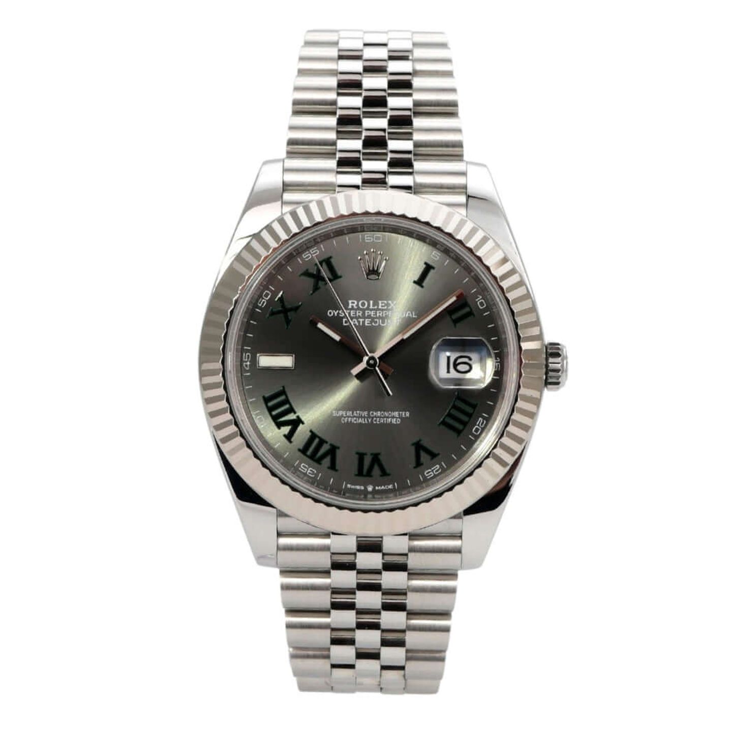 Rolex Datejust 41 126334 (2023) - Grijs wijzerplaat 41mm Staal (2/8)