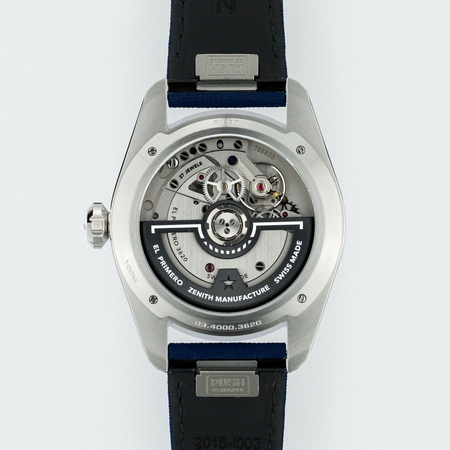 Zenith Pilot 03.4000.3620/51.I003 (2024) - Blauw wijzerplaat 40mm Staal (5/7)