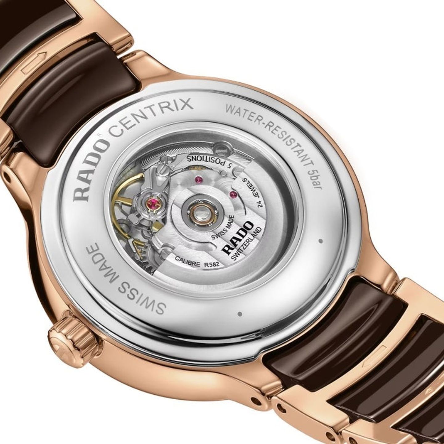 Rado Centrix R30024732 (2026) - Brown dial 31 mm Steel case (4/6)
