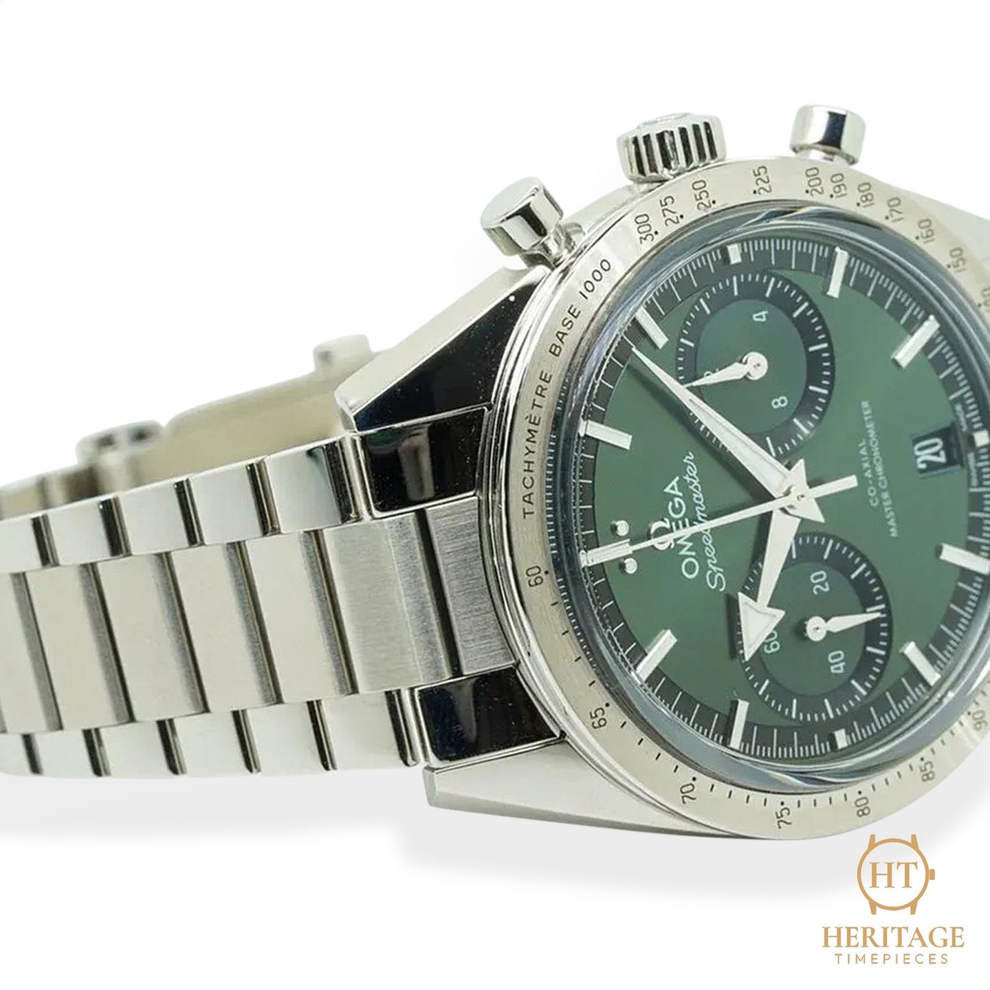 Omega Speedmaster '57 332.10.41.51.10.001 (2023) - Green dial 41 mm Steel case (7/8)