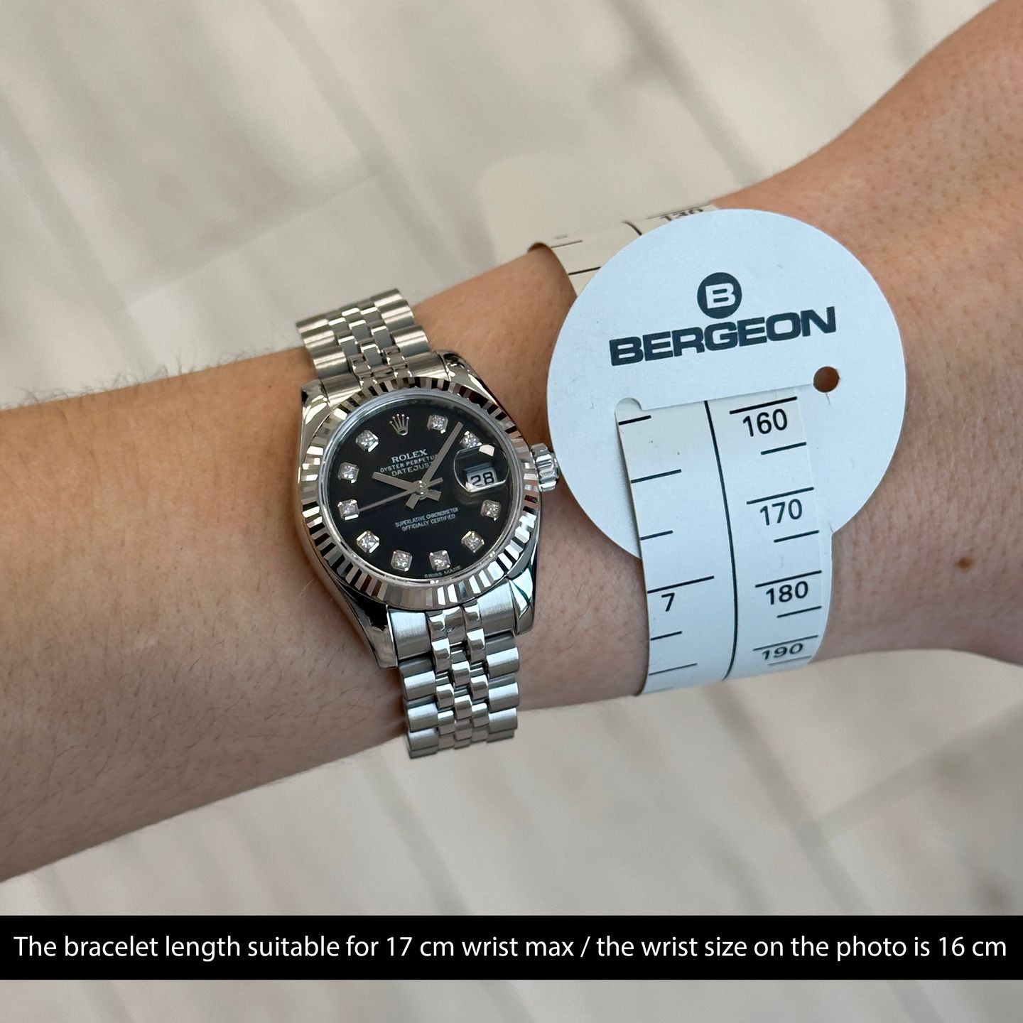 Rolex Lady-Datejust 179174 (2014) - Black dial 26 mm Steel case (2/8)