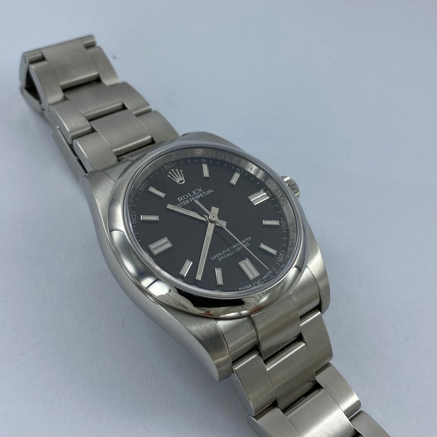 Rolex Oyster Perpetual 36 116000 (2018) - Black dial 36 mm Steel case (3/8)