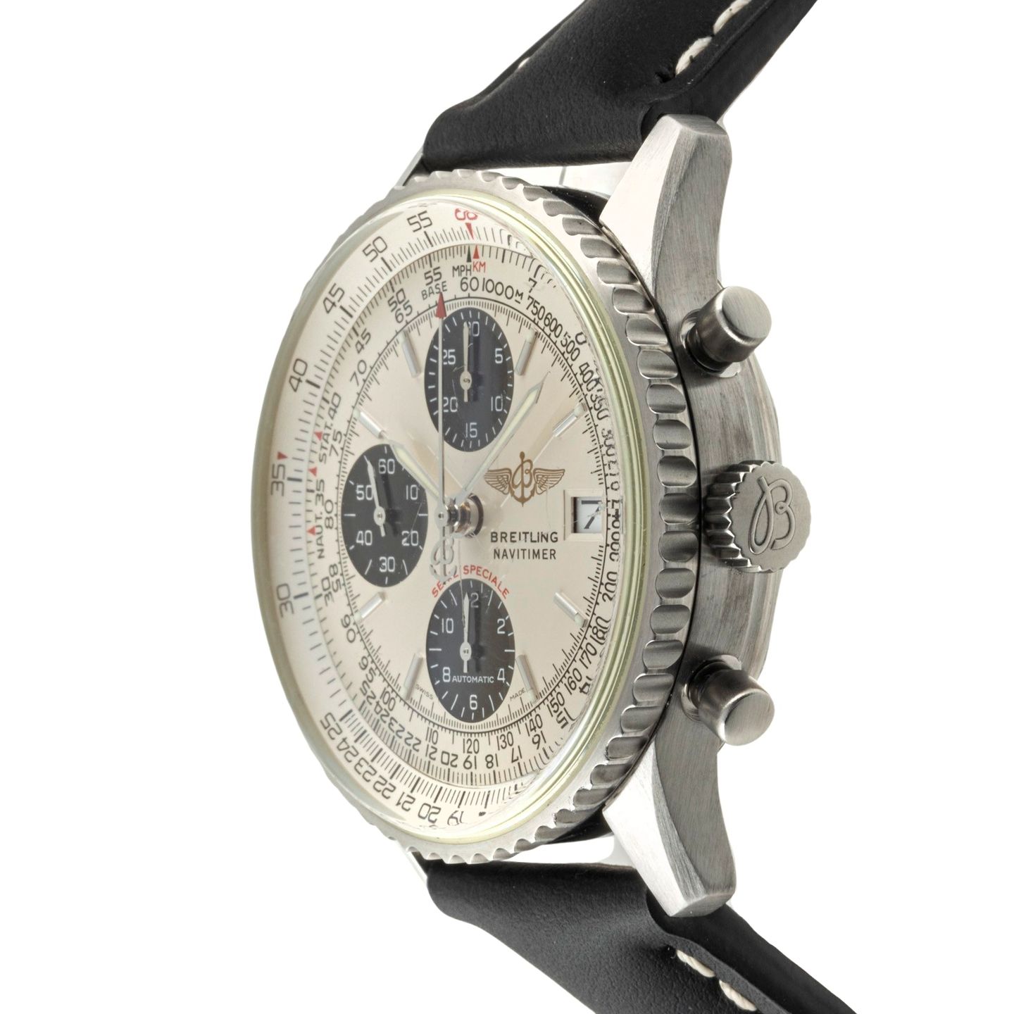 Breitling Navitimer A13330 (2000) - Zwart wijzerplaat 42mm Staal (7/8)