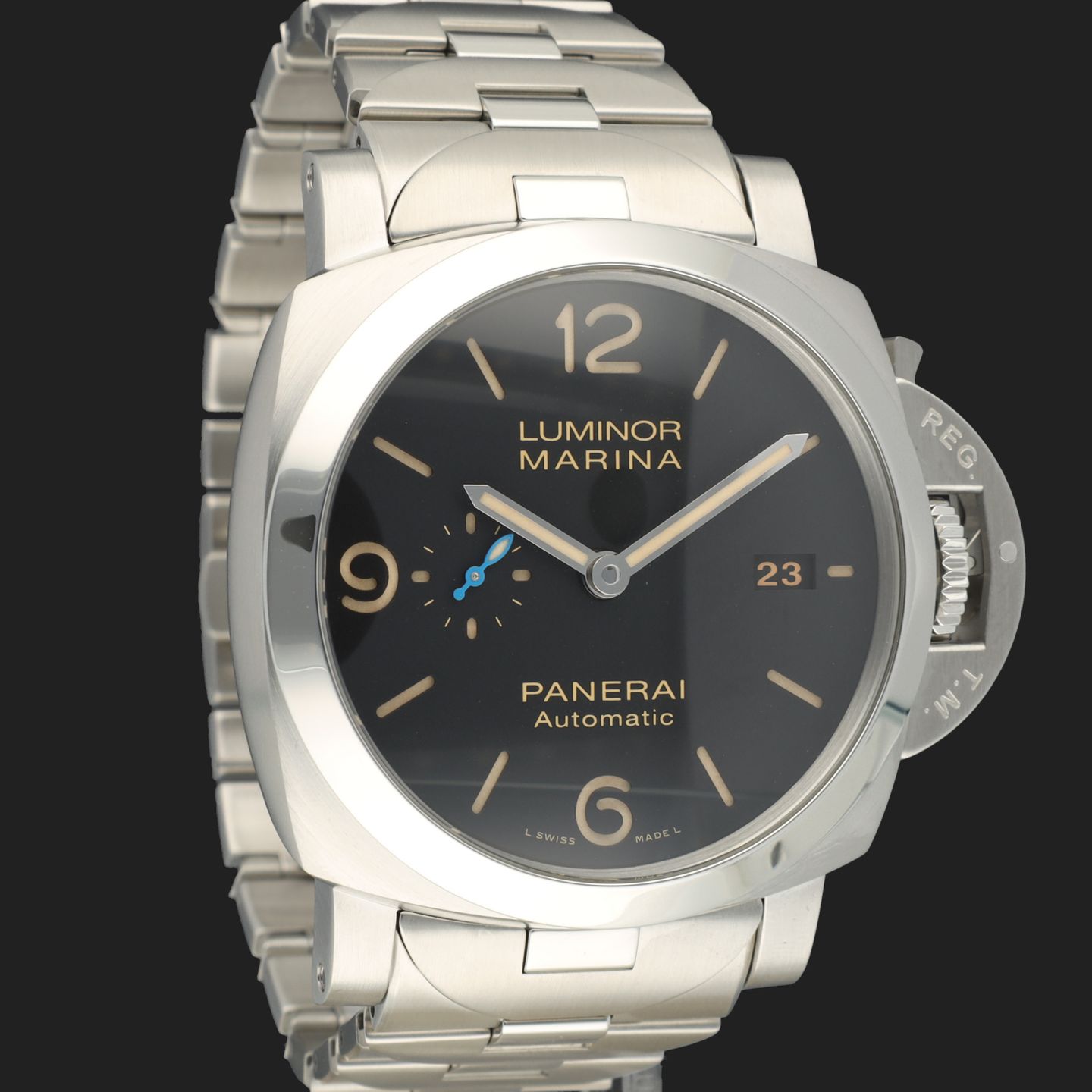 Panerai Luminor Marina 1950 3 Days Automatic PAM00723 (2019) - Black dial 44 mm Steel case (4/8)