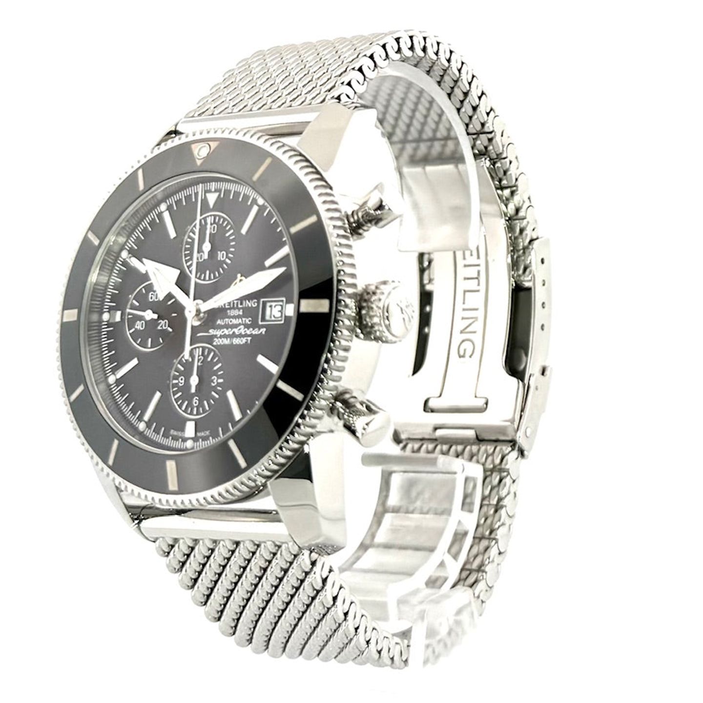 Breitling Superocean Heritage II 46 A1331212/BF78/152A (2018) - Zwart wijzerplaat 46mm Staal (2/7)