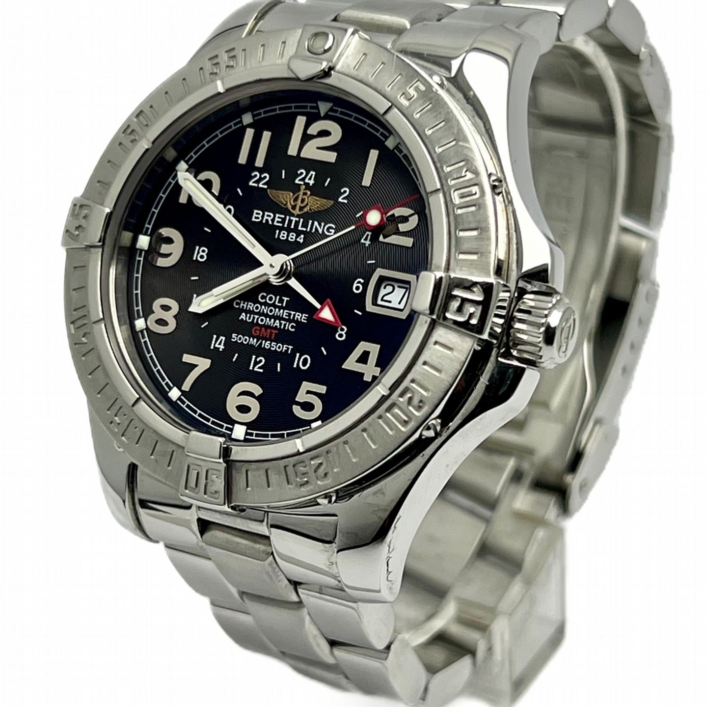 Breitling Colt GMT A32350 (2005) - Black dial 41 mm Steel case (1/10)