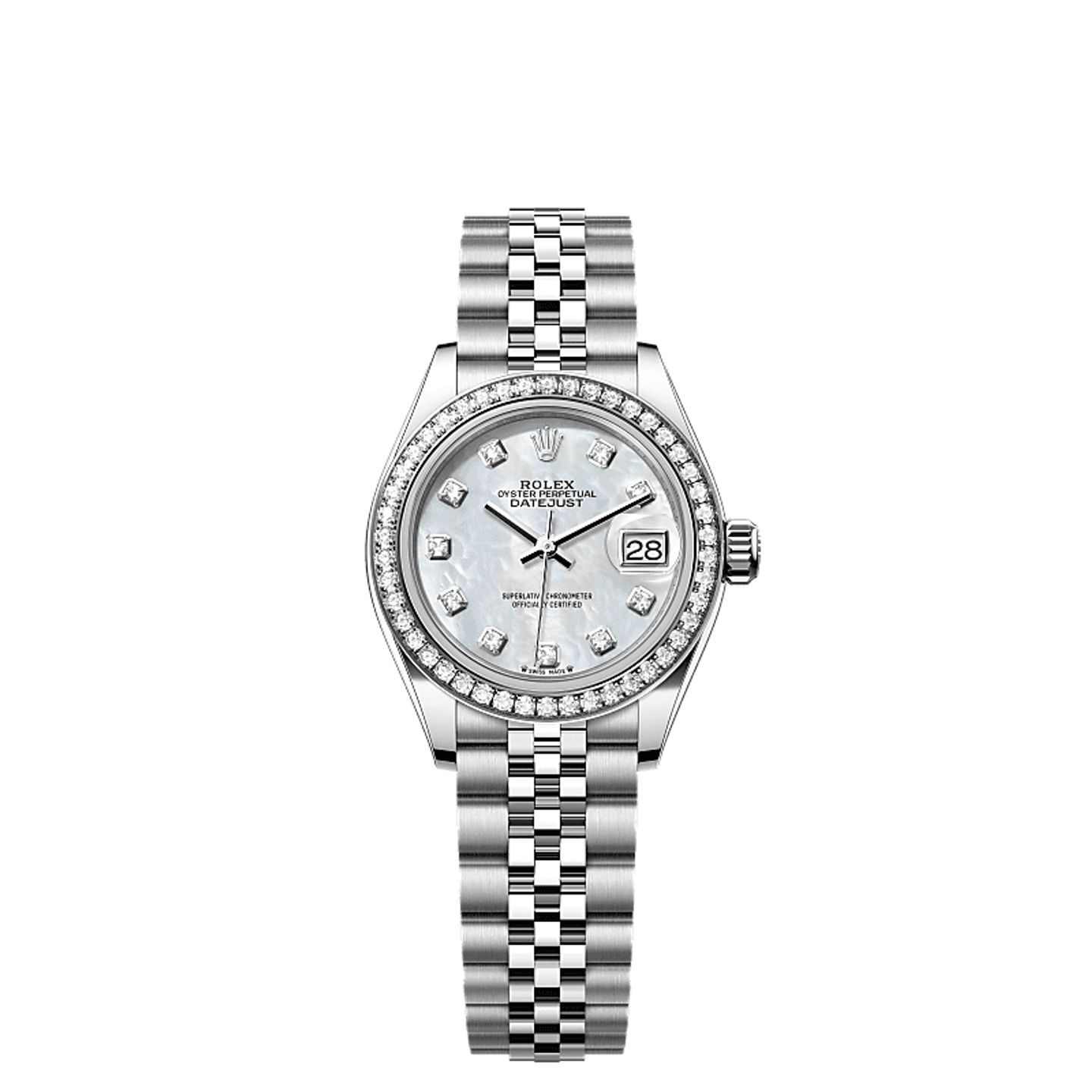 Rolex Lady-Datejust 279384RBR (2025) - Pearl dial 28 mm Steel case (1/1)