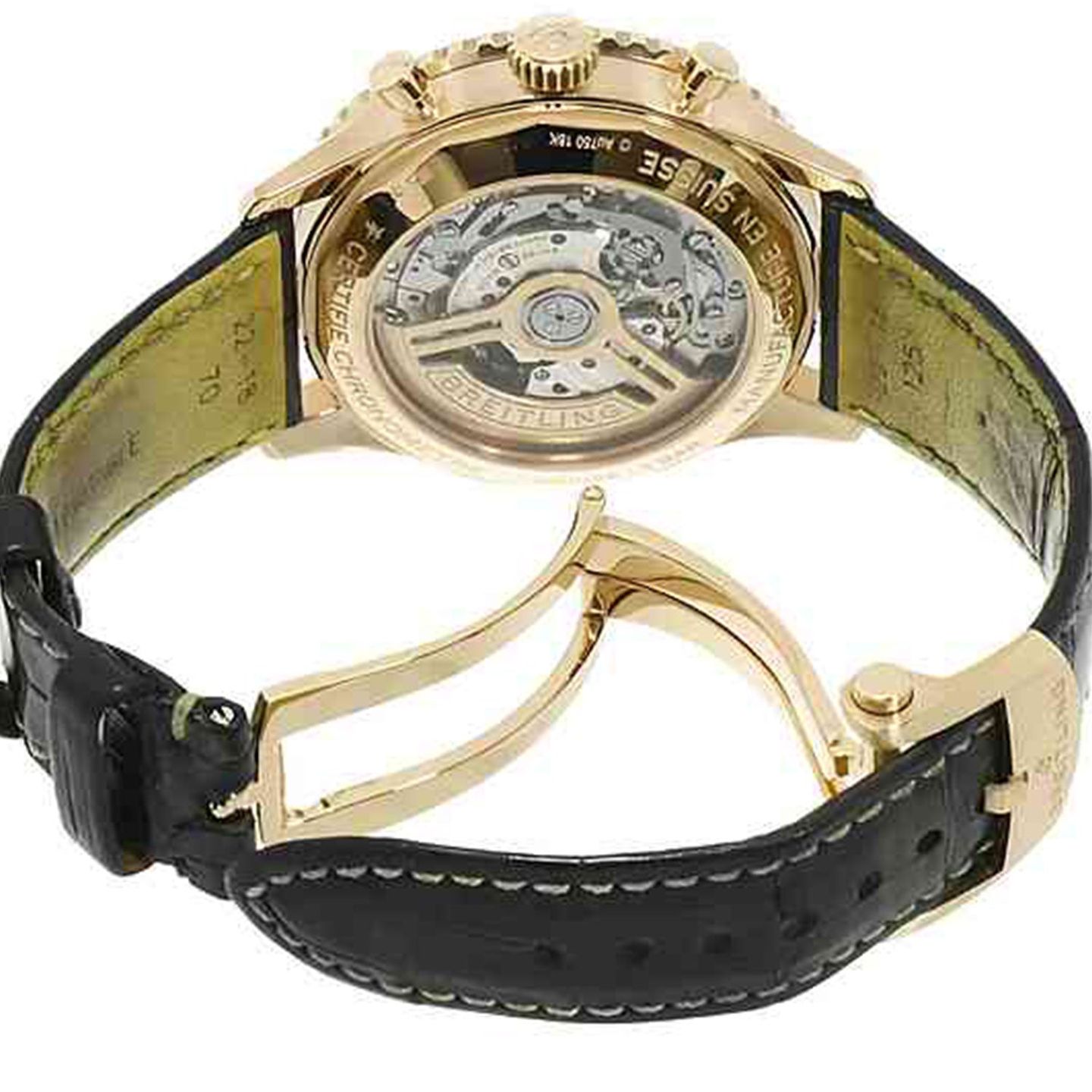 Breitling Navitimer 1 B01 Chronograph RB0138211B1P1 (Unknown (random serial)) - Black dial 43 mm Red Gold case (3/4)