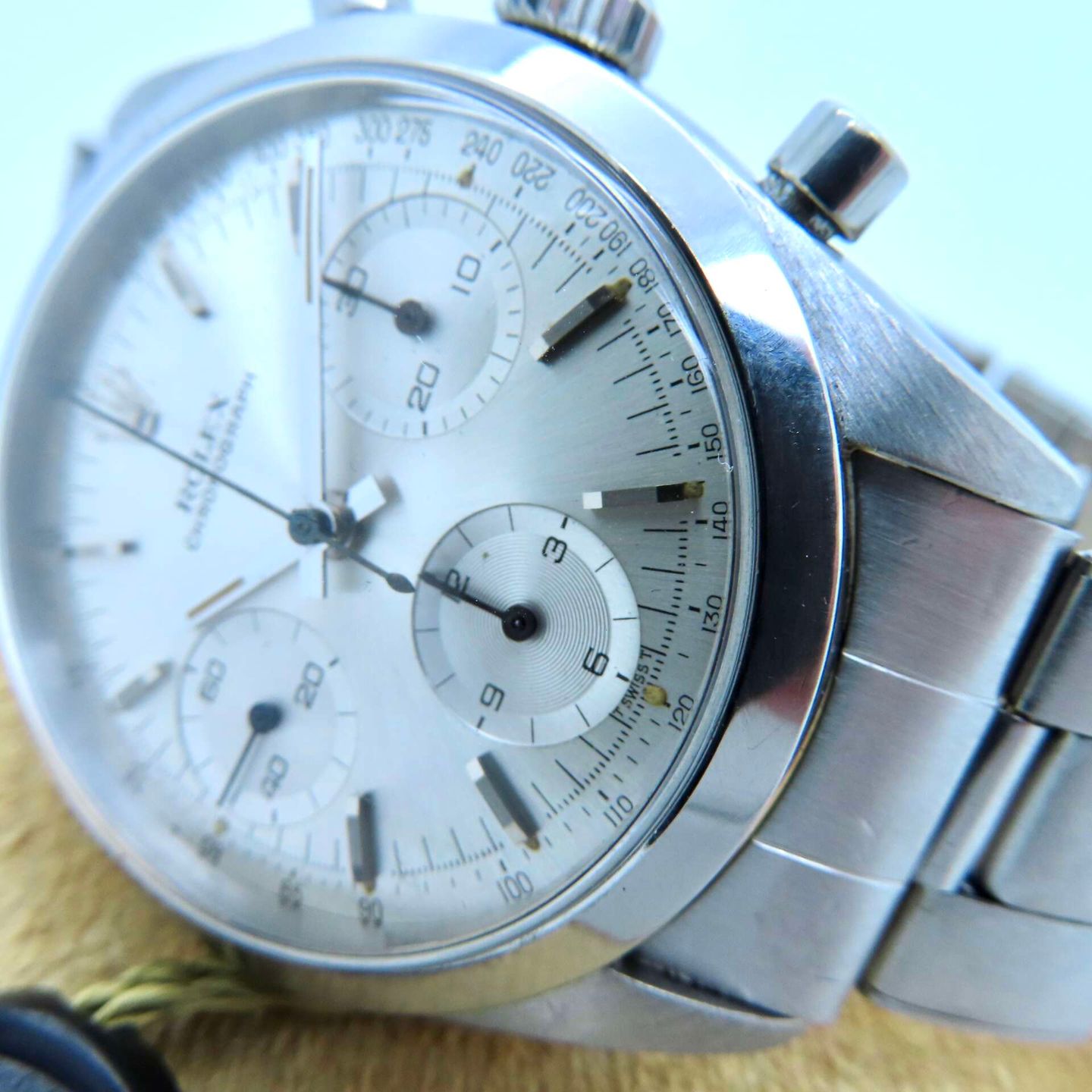 Rolex Chronograph 6238 (1966) - Silver dial 38 mm Steel case (7/8)
