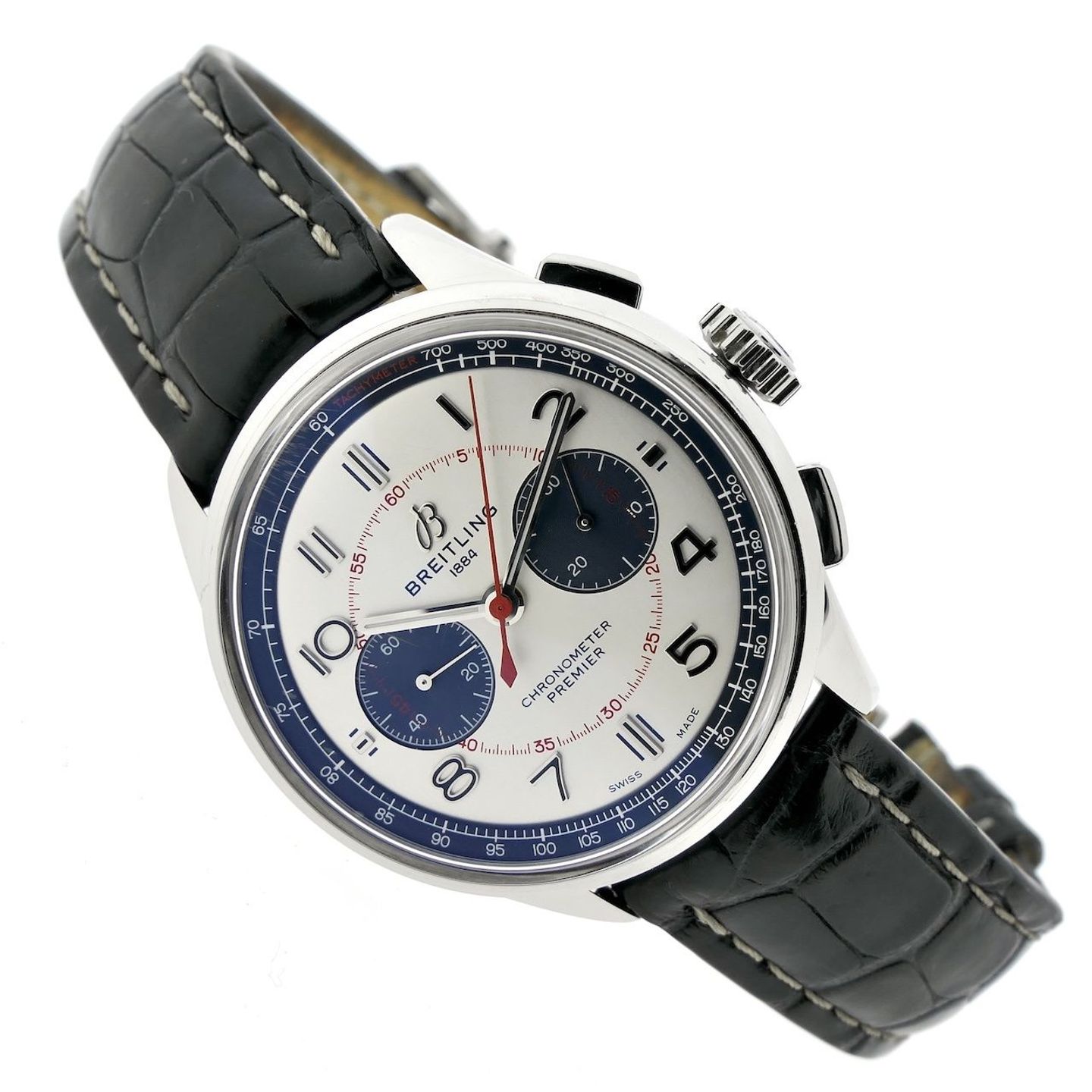 Breitling for Bentley AB0118A71G1P1 (2022) - Zilver wijzerplaat 42mm Staal (5/8)