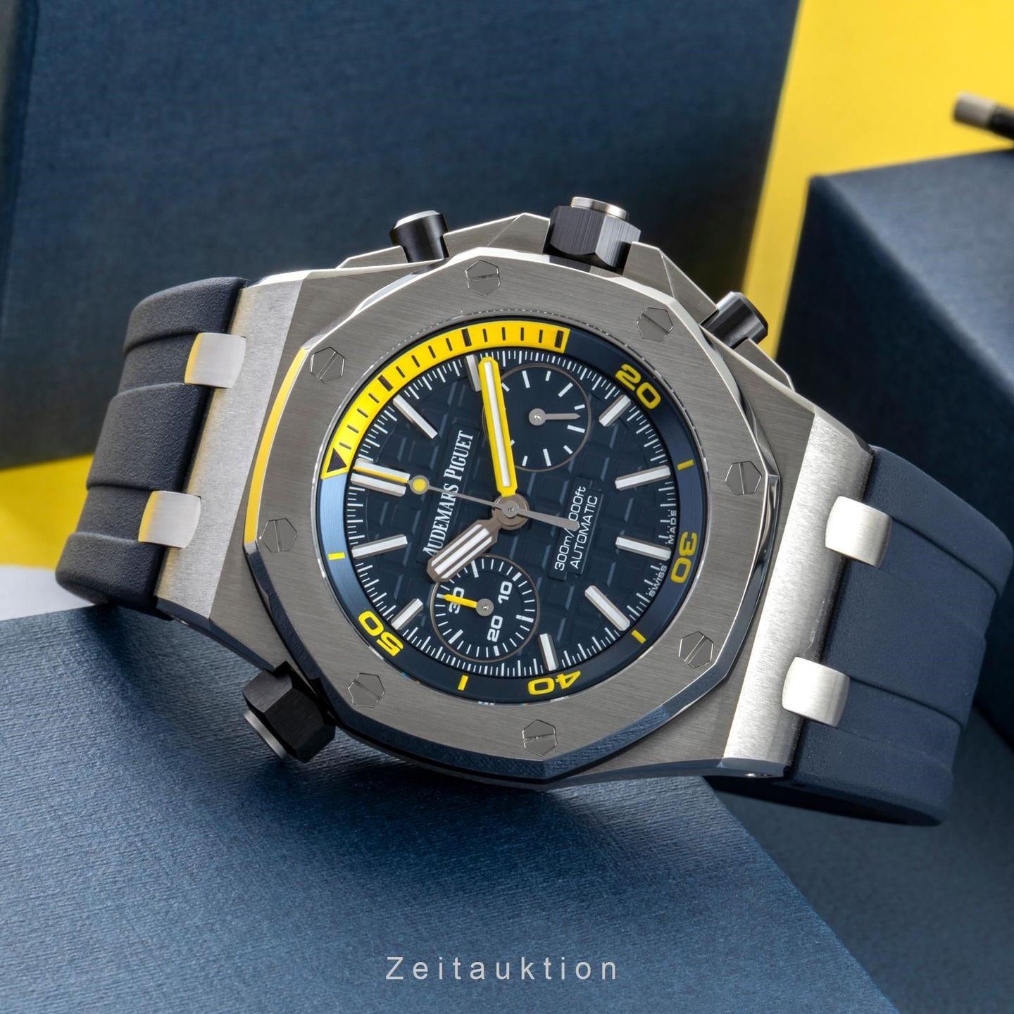 Audemars Piguet Royal Oak Offshore Diver Chronograph 26703ST.OO.A027CA.01 (Onbekend (willekeurig serienummer)) - Blauw wijzerplaat 42mm Staal (2/8)