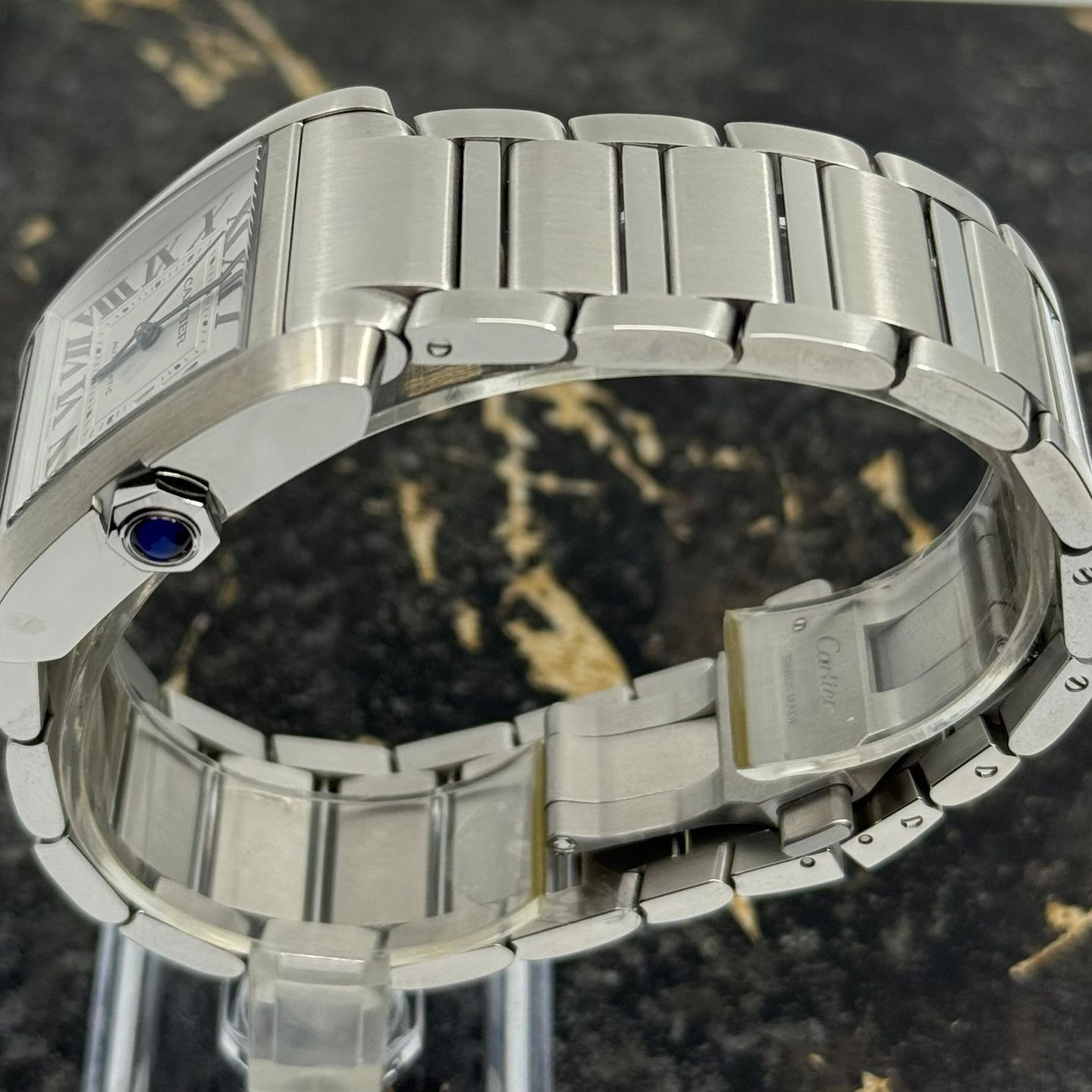 Cartier Tank Française WSTA0067 (2025) - Silver dial 31 mm Steel case (6/8)