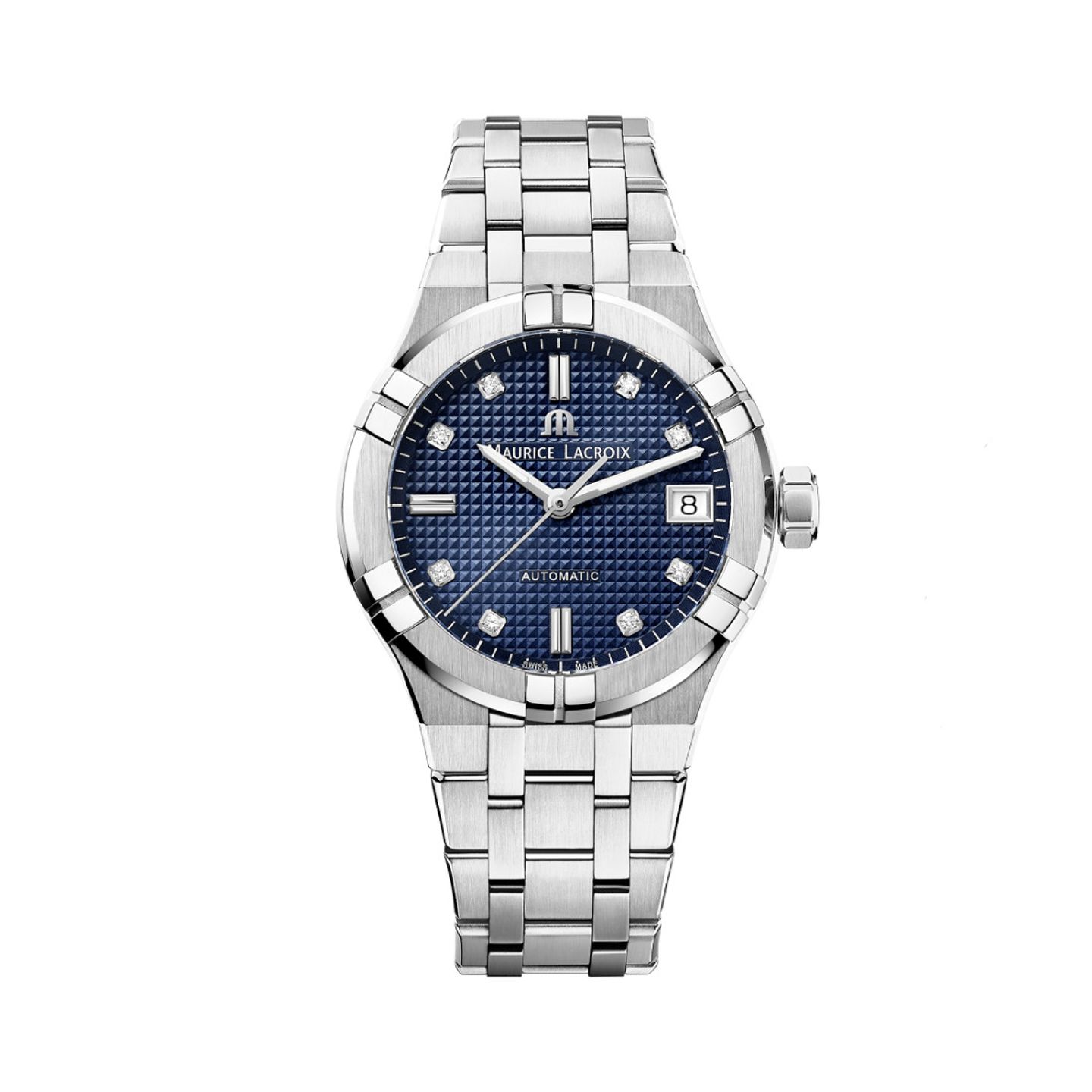 Maurice Lacroix Aikon AI6006-SS002-450-2 (2023) - Blauw wijzerplaat 35mm Staal (3/3)