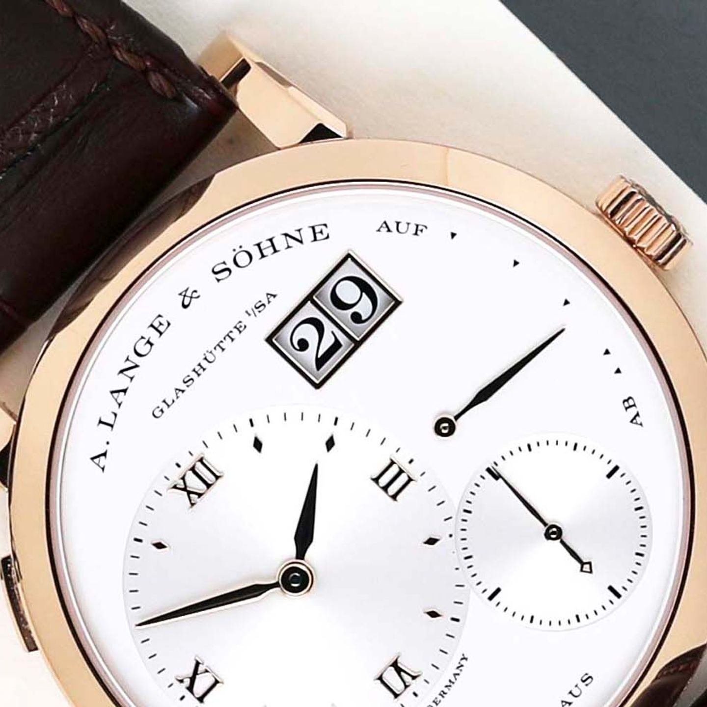 A. Lange & Söhne Lange 1 191.032 (2022) - Zilver wijzerplaat 39mm Roségoud (3/8)