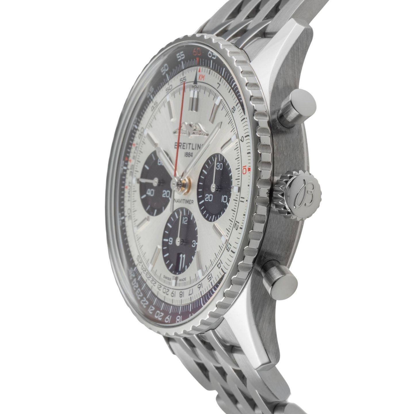 Breitling Navitimer 1 B01 Chronograph AB0138241G1A1 (2020) - Silver dial 43 mm Steel case (6/8)