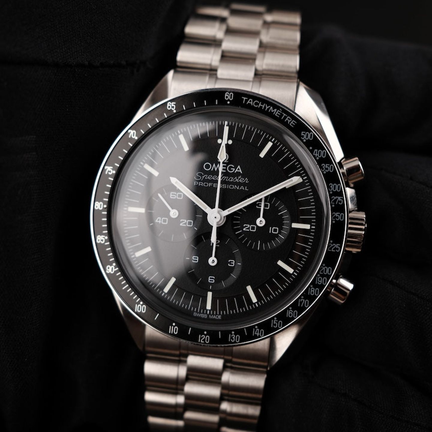 Omega Speedmaster Professional Moonwatch 310.30.42.50.01.001 (2023) - Zwart wijzerplaat 42mm Staal (1/8)