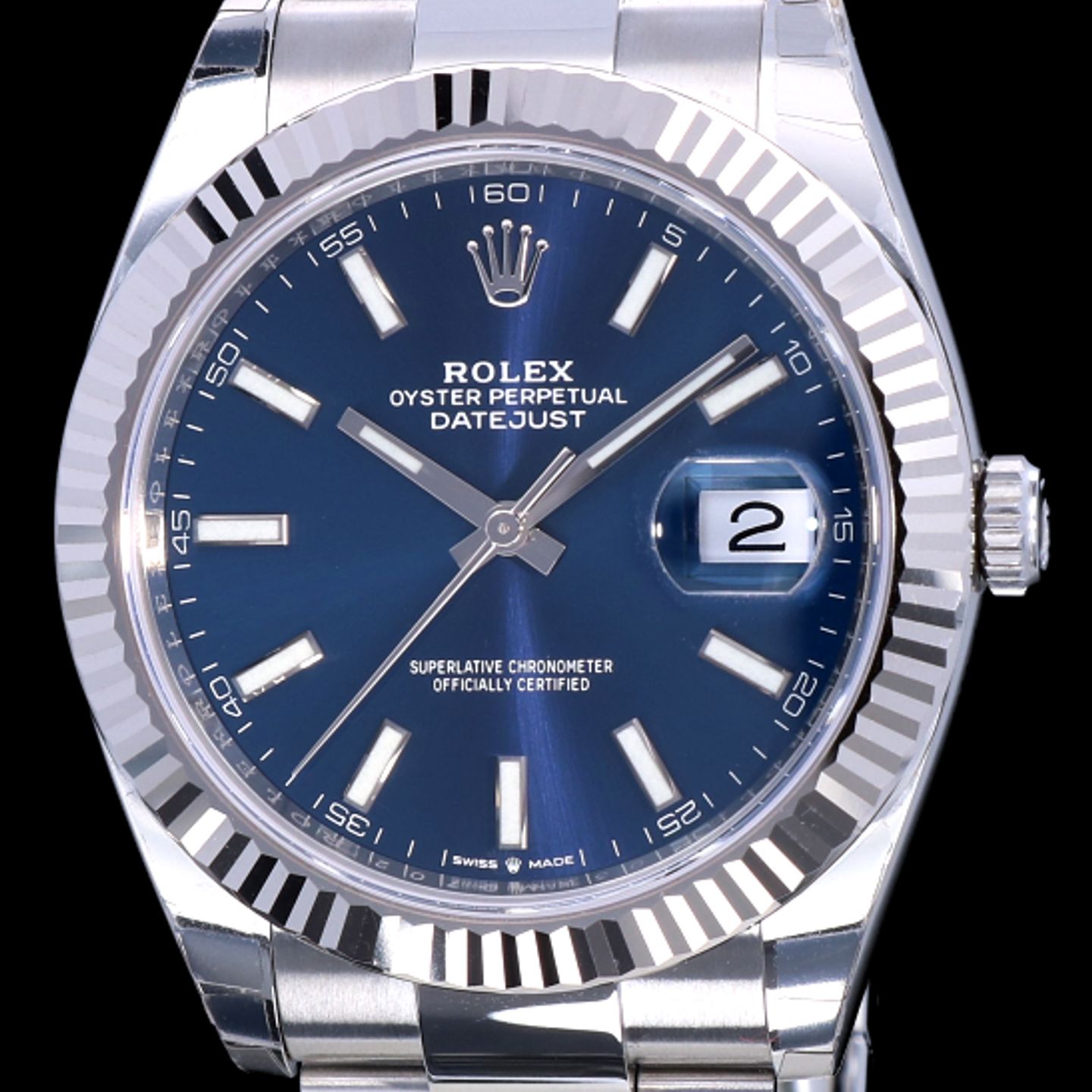 Rolex Datejust 41 126334 (2022) - Blauw wijzerplaat 41mm Staal (1/8)