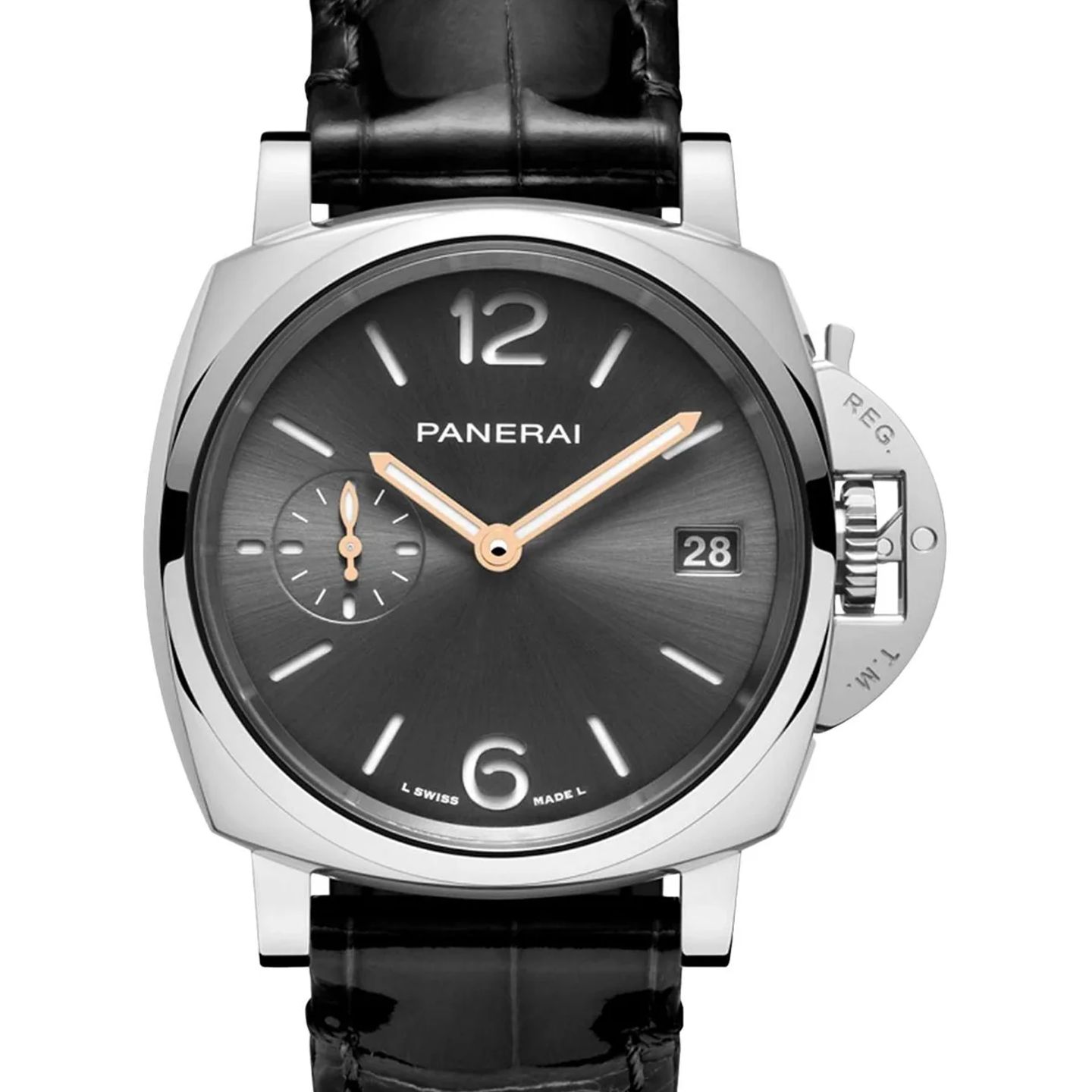 Panerai Luminor Due PAM01247 (2026) - Grijs wijzerplaat 38mm Staal (1/1)