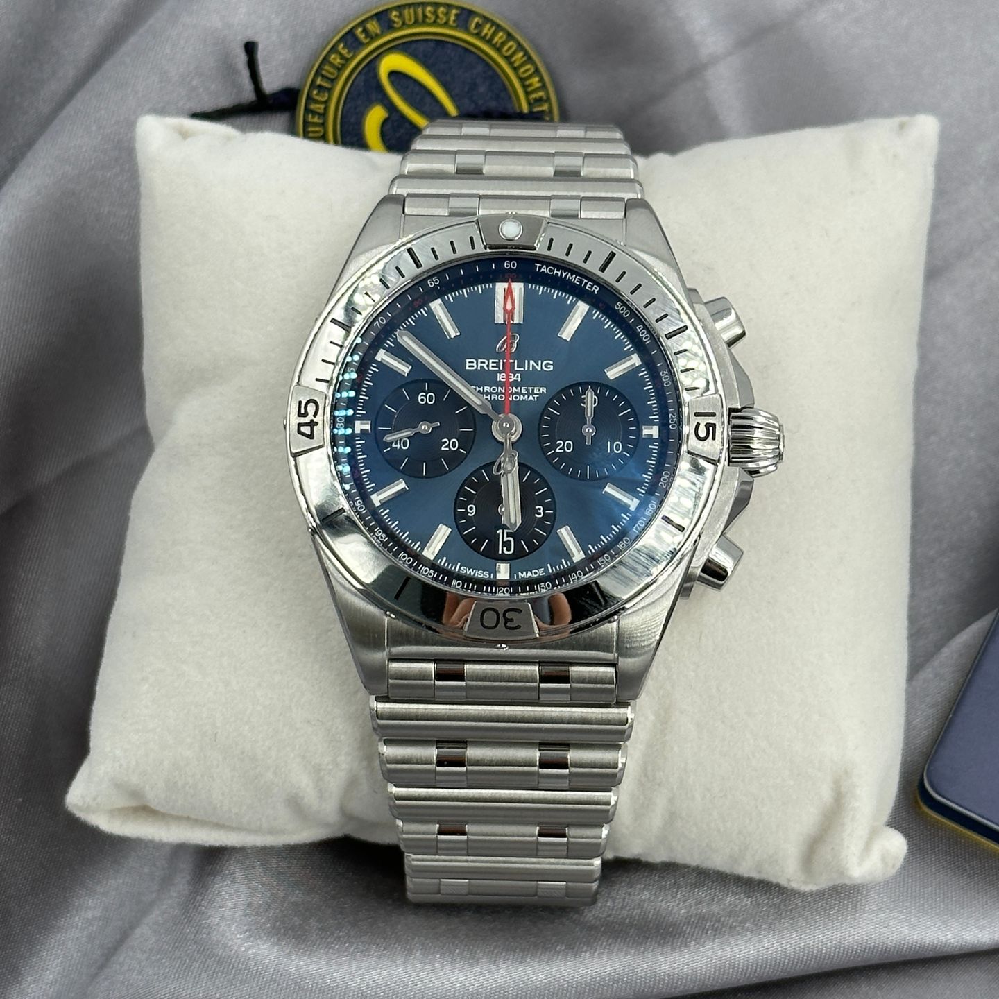 Breitling Chronomat 42 AB0134101C1A1 (2023) - Blue dial 42 mm Steel case (4/8)