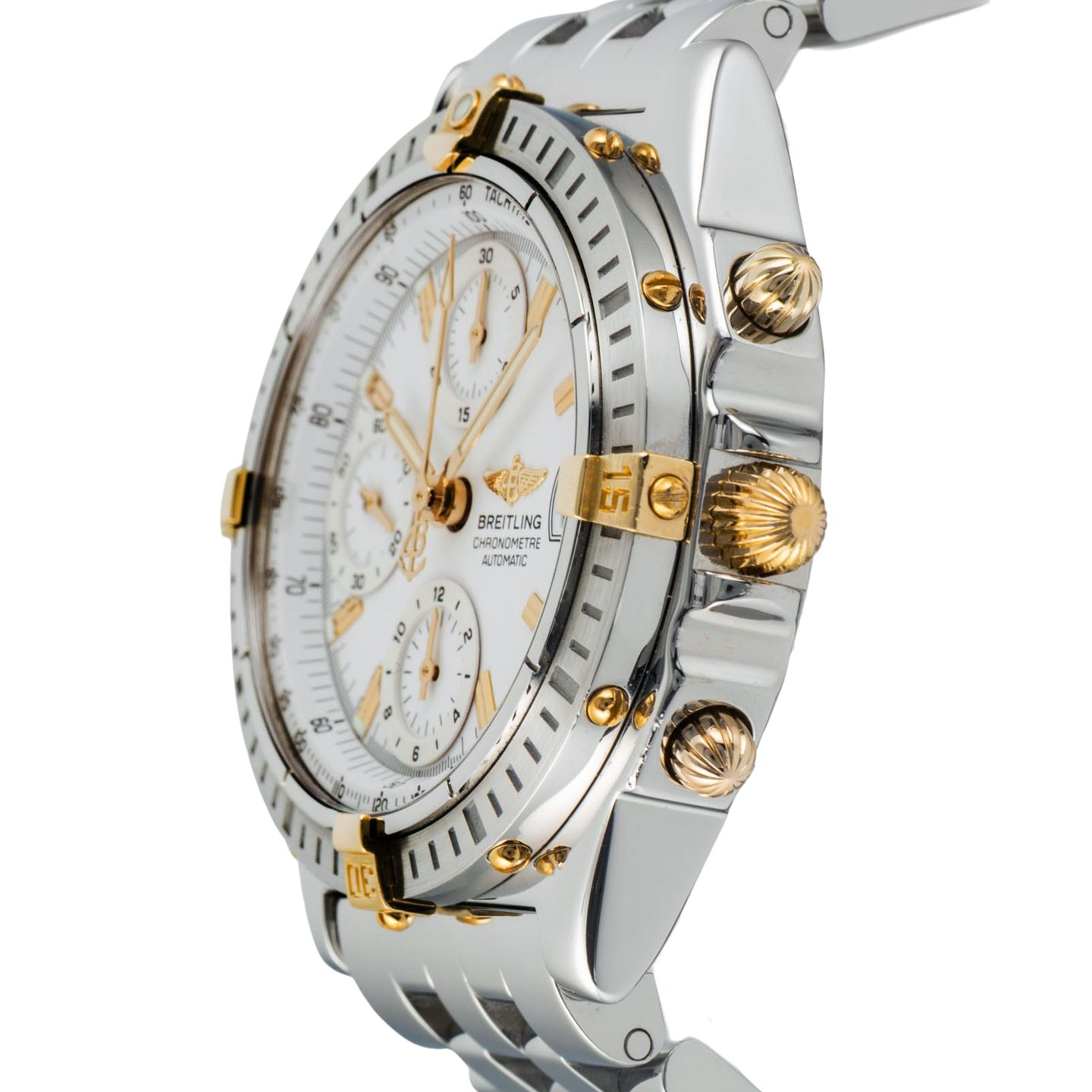 Breitling Chronomat B13352 (2002) - White dial 39 mm Steel case (6/8)