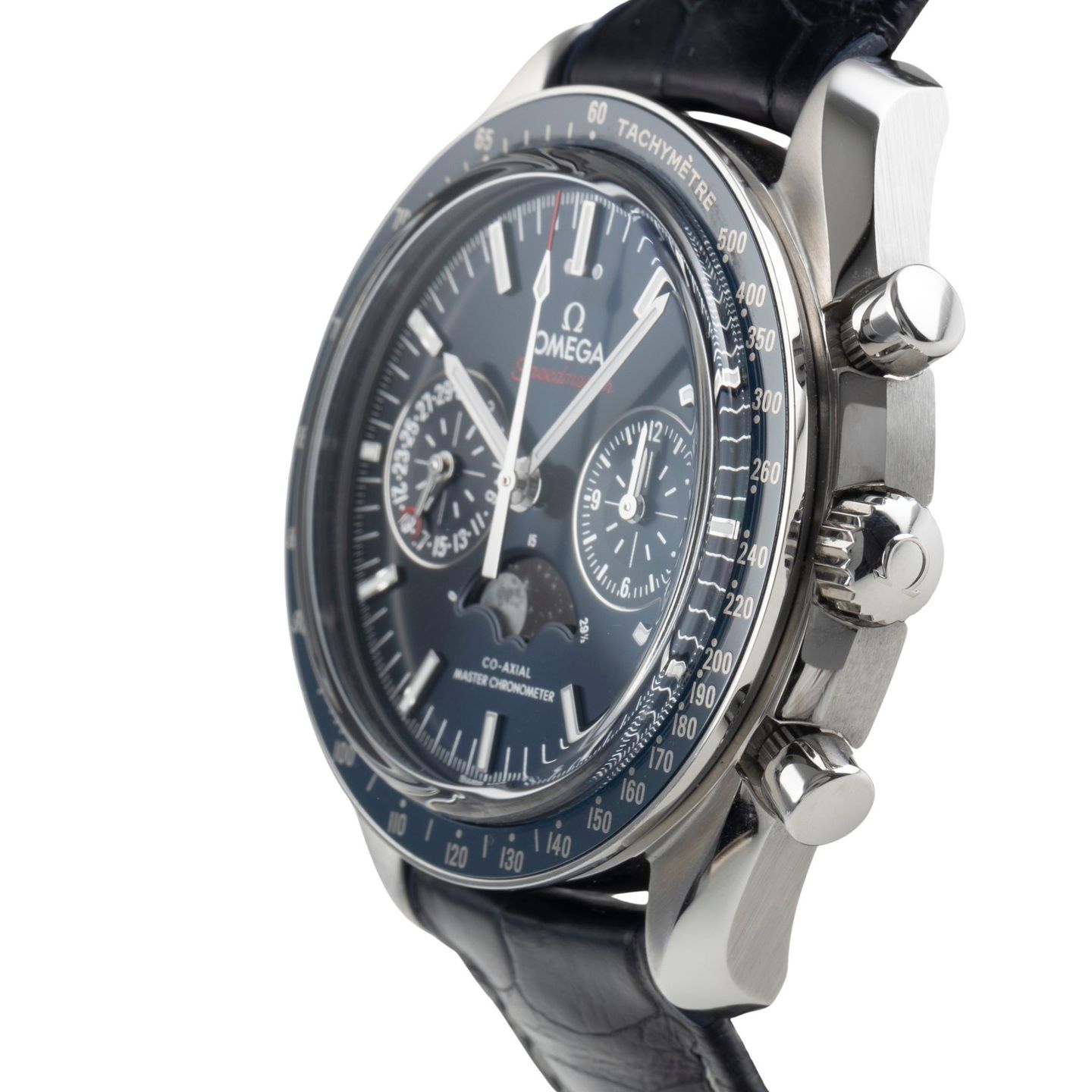 Omega Speedmaster Professional Moonwatch Moonphase 304.33.44.52.03.001 (Onbekend (willekeurig serienummer)) - Blauw wijzerplaat 44mm Staal (6/8)