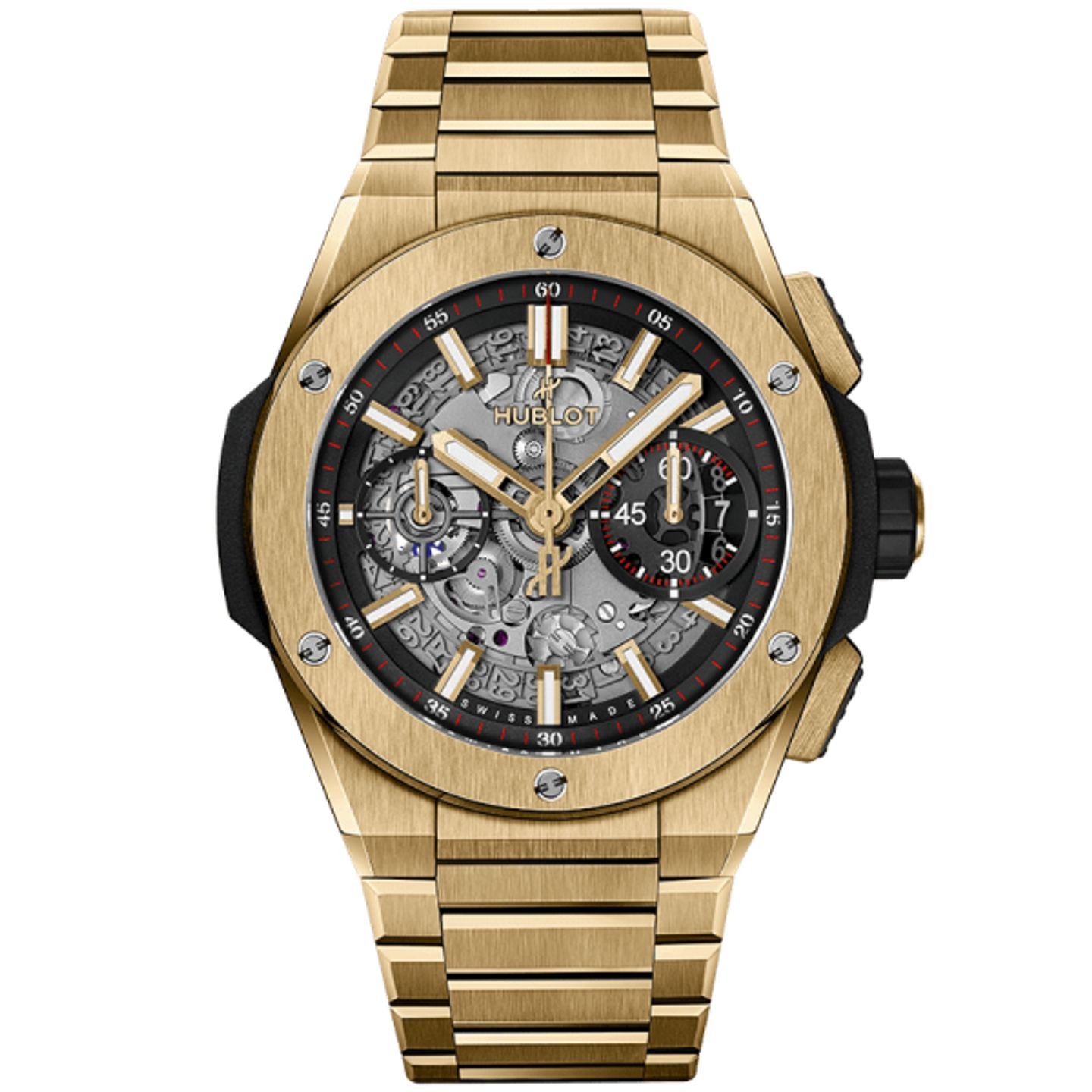 Hublot Big Bang 451.VX.1130.VX (2024) - Grey dial 42 mm Yellow Gold case (1/1)