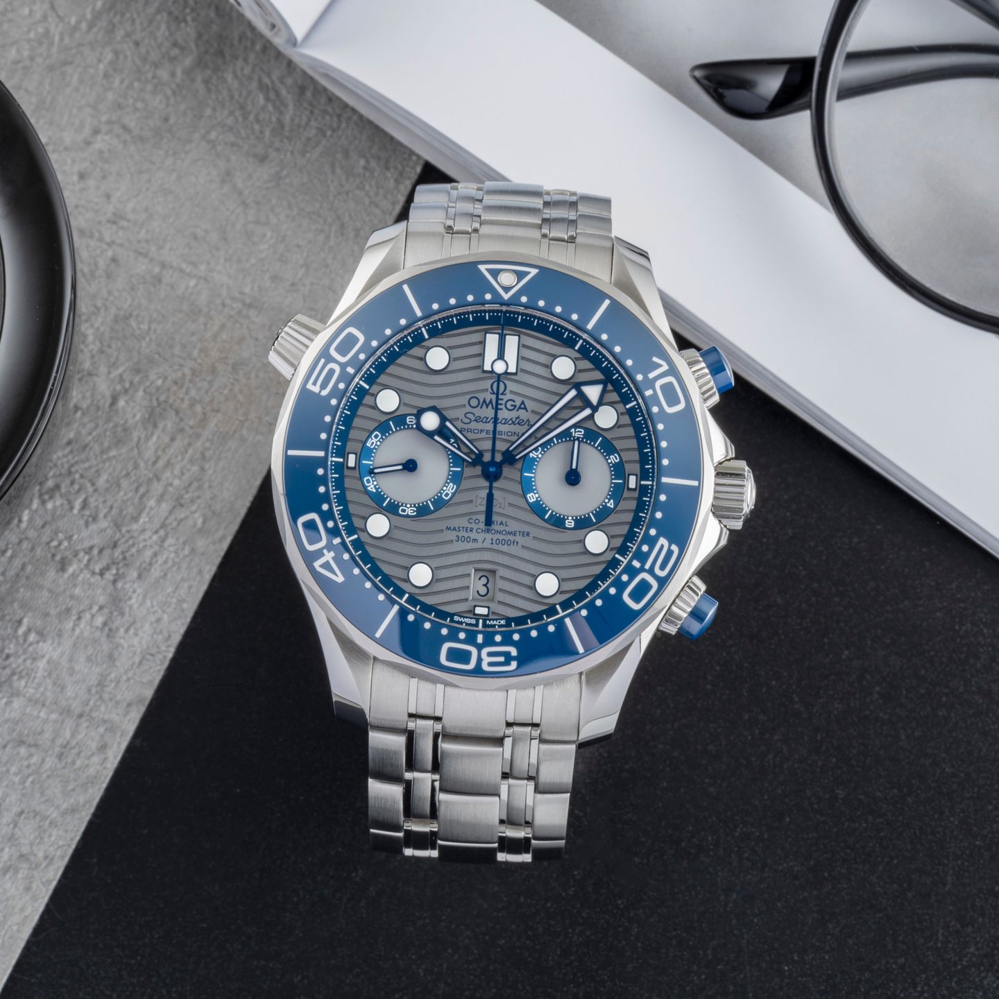 Omega Seamaster Diver 300 M 210.30.44.51.06.001 (Unknown (random serial)) - Grey dial 44 mm Steel case (1/8)