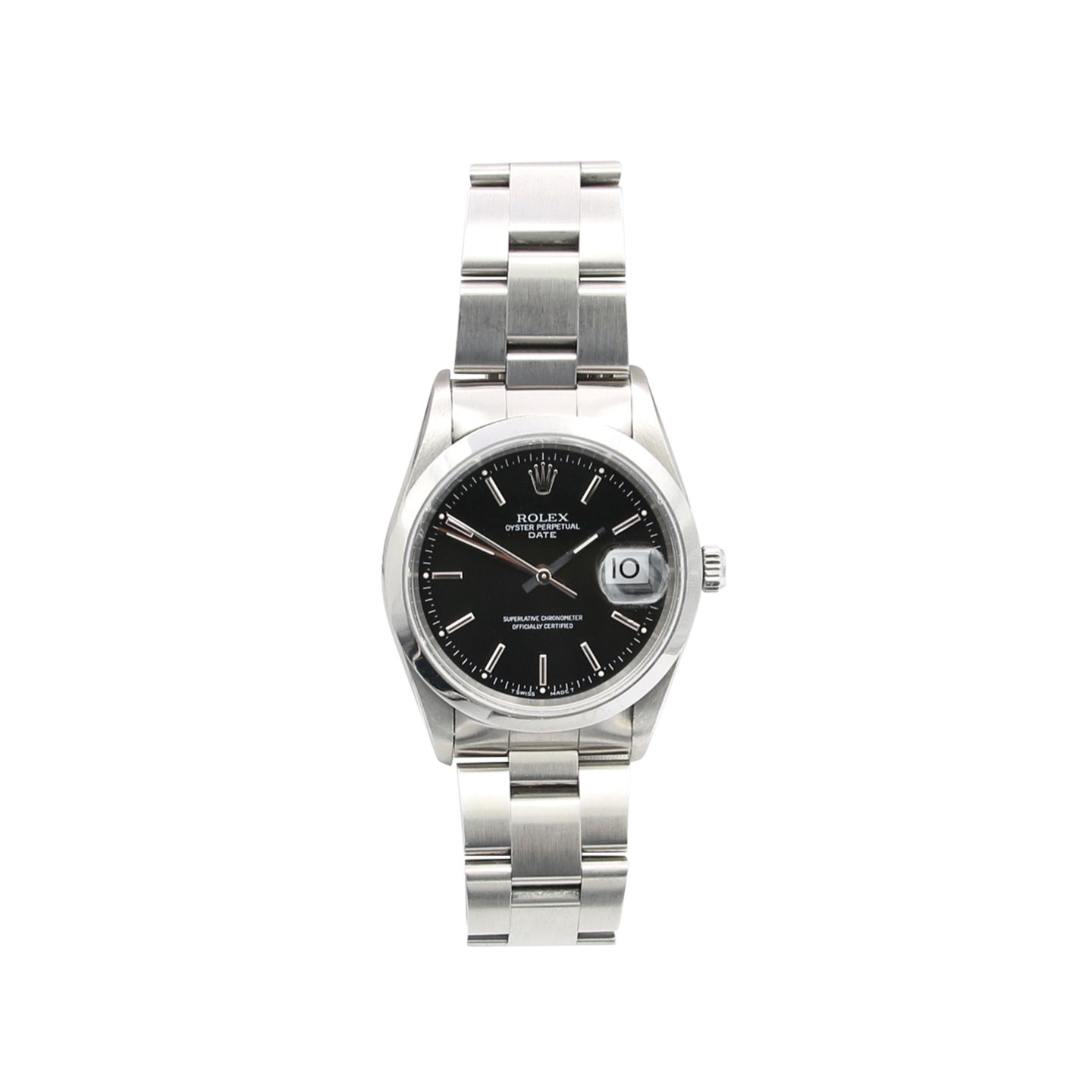 Rolex Oyster Perpetual Date 15200 (Onbekend (willekeurig serienummer)) - 34mm Staal (1/8)