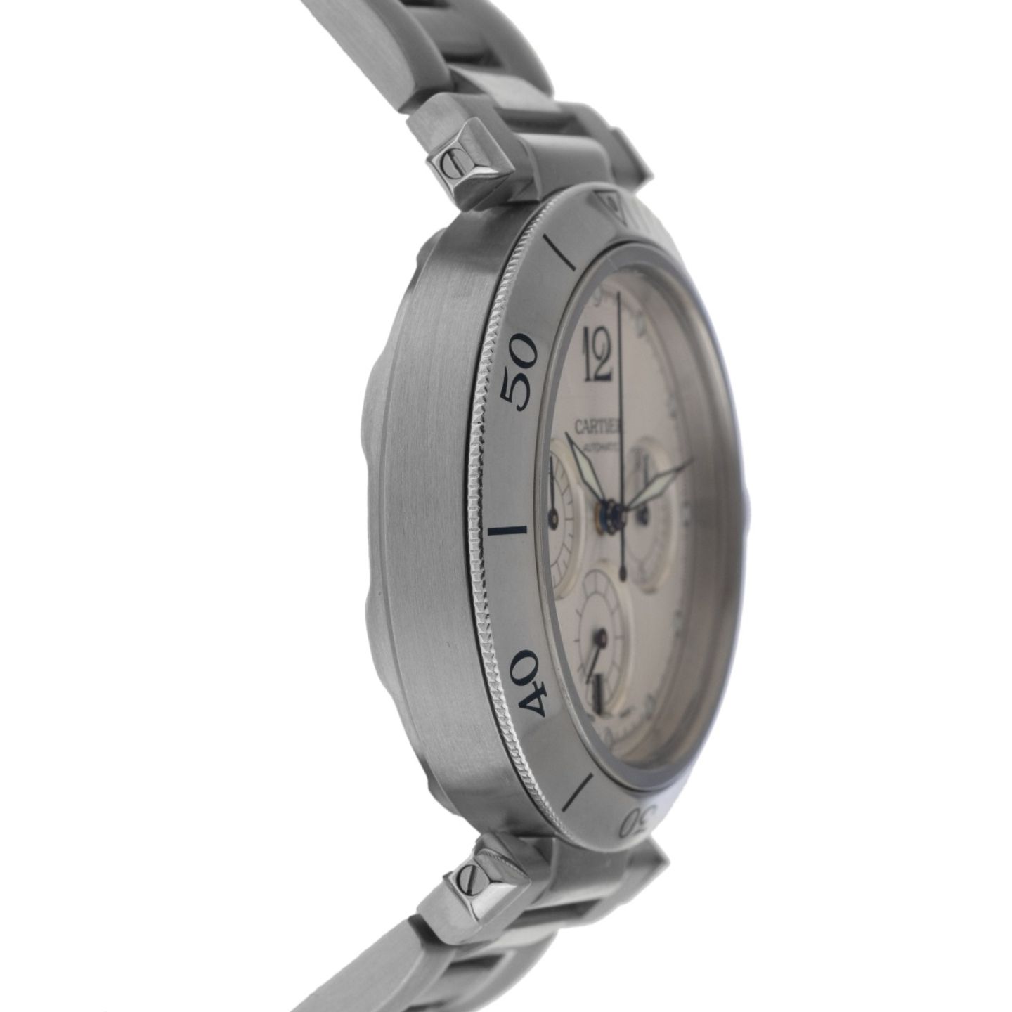 Cartier Pasha 2113 (2006) - White dial 38 mm Steel case (5/7)