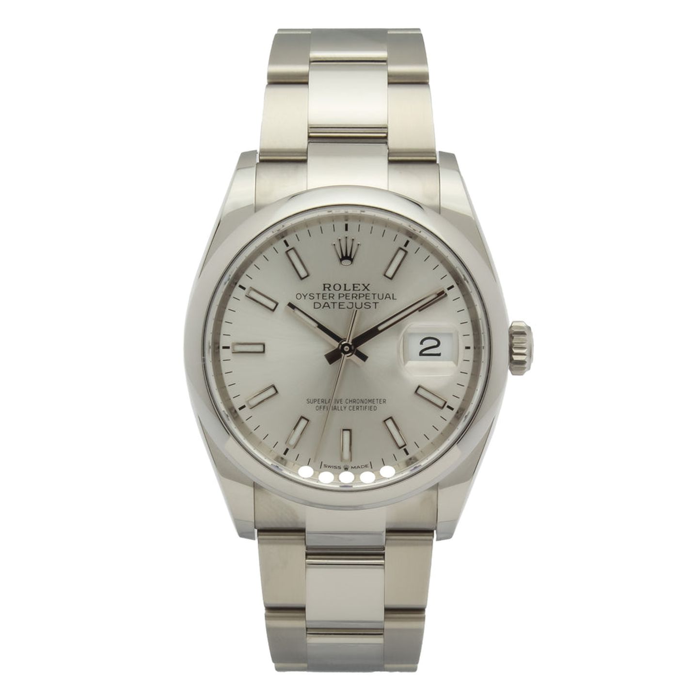 Rolex Datejust 36 126200 (2025) - Silver dial 36 mm Steel case (3/14)