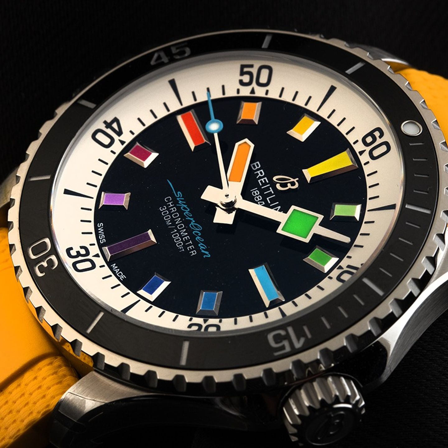 Breitling Superocean 42 A17375211B2S4 (2025) - Zwart wijzerplaat 43mm Staal (3/7)