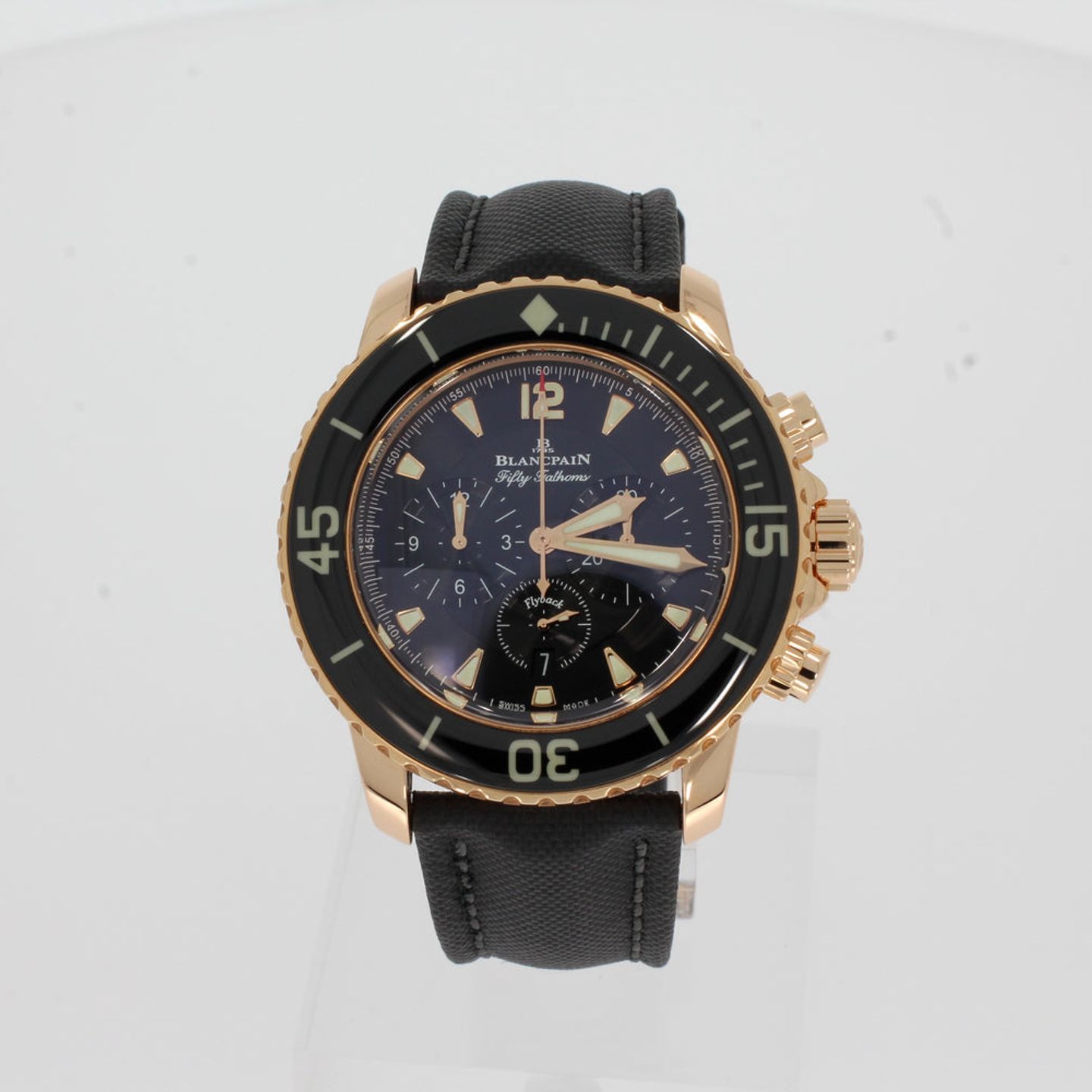 Blancpain Fifty Fathoms 5085F-3630-52A (2024) - Zwart wijzerplaat 45mm Roodgoud (1/4)