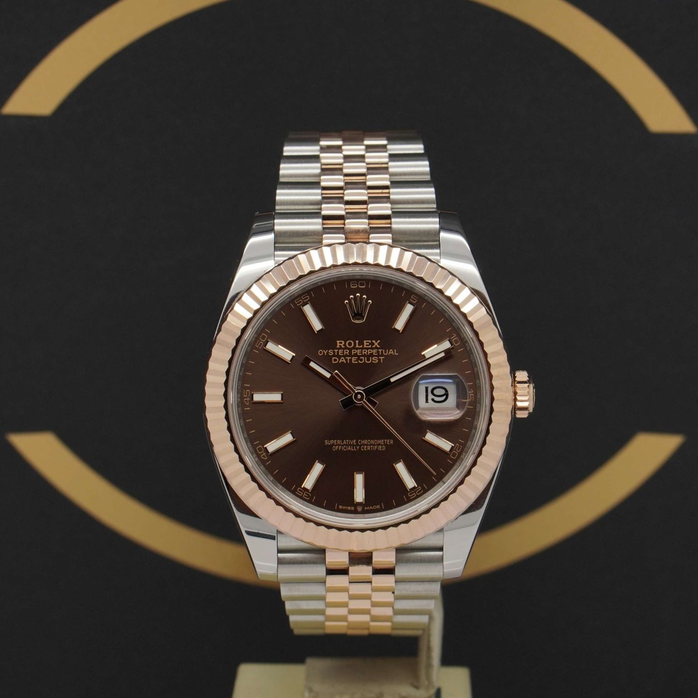 Rolex Datejust 41 126331 (2022) - Bruin wijzerplaat 41mm Goud/Staal (1/7)