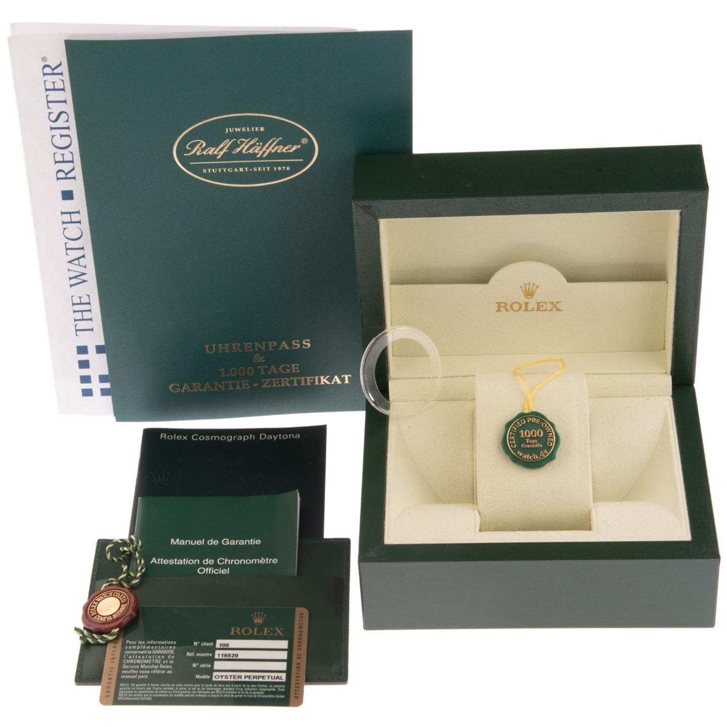 Rolex Daytona 116520 (2006) - Wit wijzerplaat 40mm Staal (2/8)