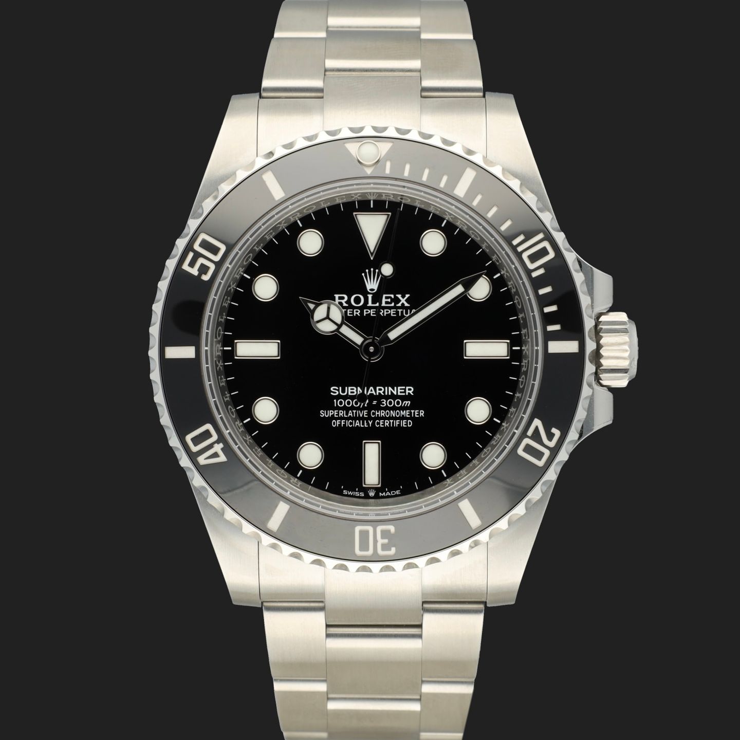 Rolex Submariner No Date 124060 (2023) - Zwart wijzerplaat 41mm Staal (3/8)