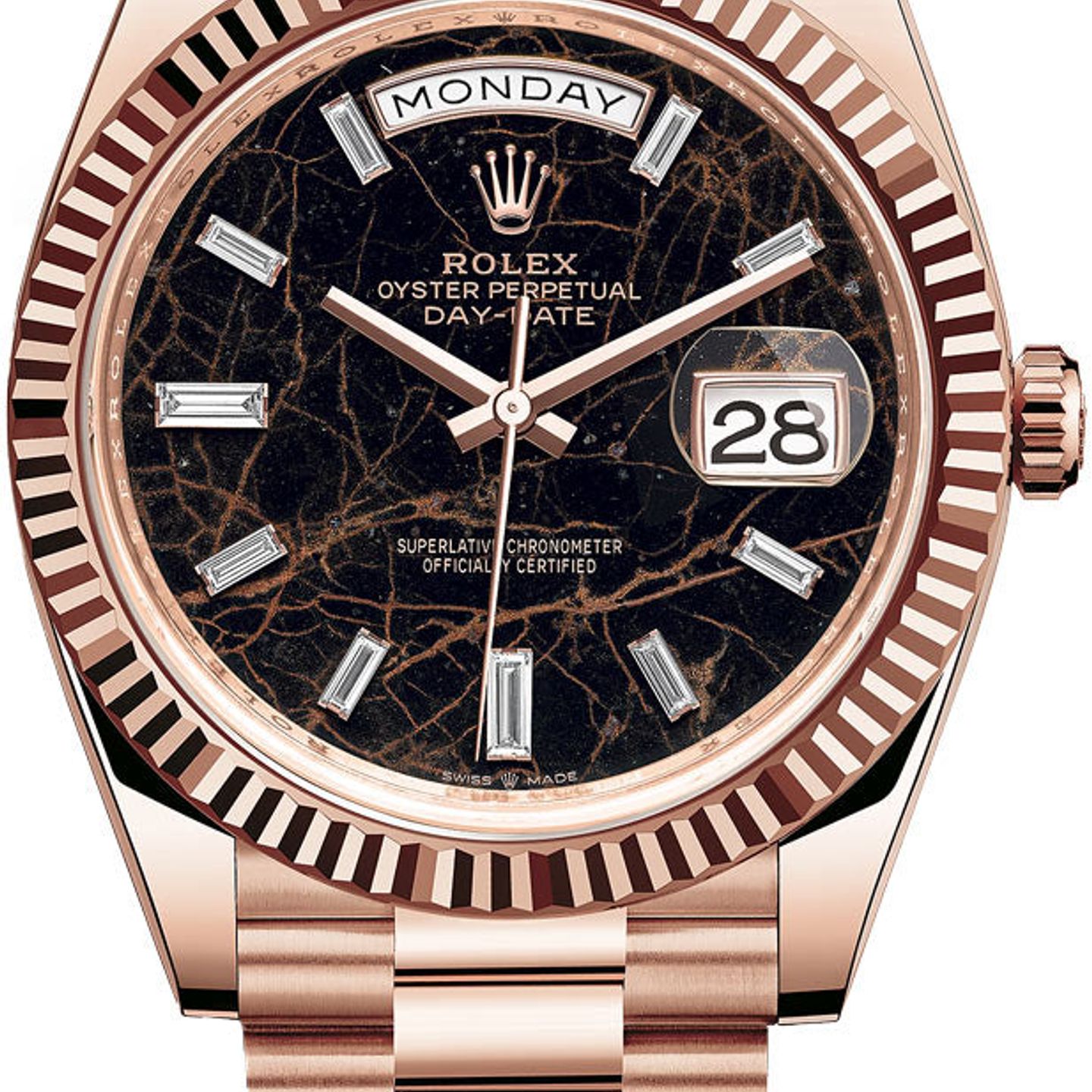 Rolex Day-Date 40 228235 (2025) - Zwart wijzerplaat 40mm Roségoud (1/1)