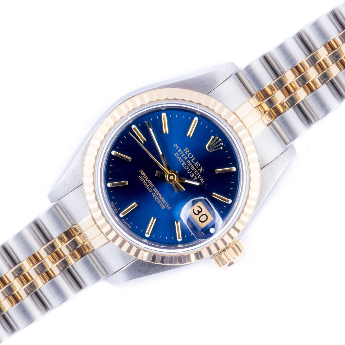 Rolex Lady-Datejust 69173 (1989) - 26mm Goud/Staal (1/8)