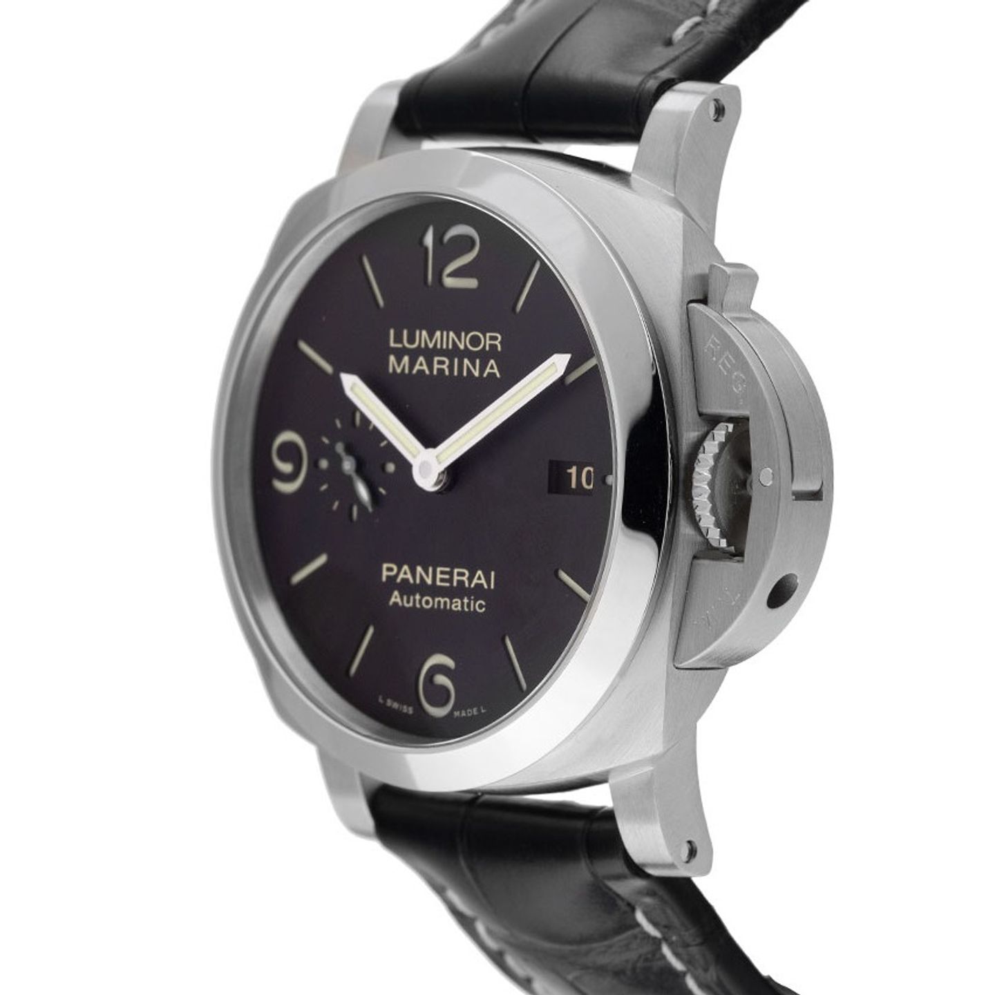 Panerai Luminor Marina PAM03312 (2026) - Zwart wijzerplaat 44mm Staal (4/7)