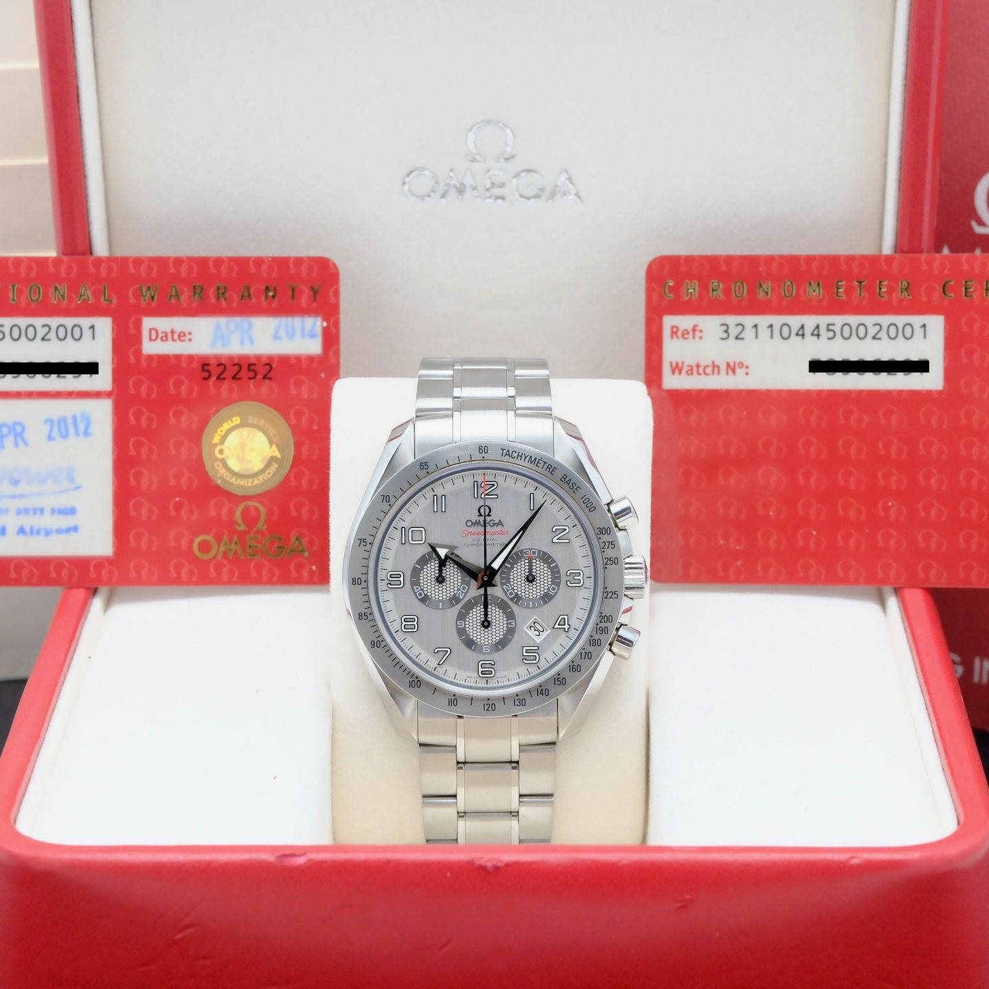 Omega Speedmaster Broad Arrow 321.10.44.50.02.001 (2012) - Silver dial 44 mm Steel case (3/8)