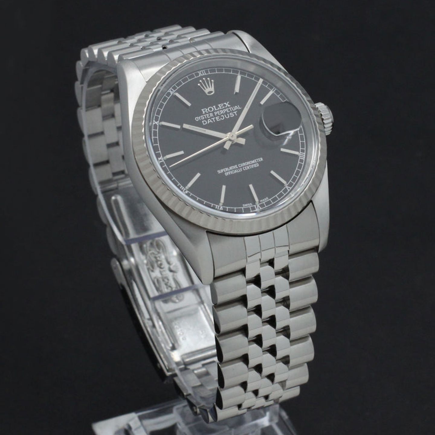 Rolex Datejust 36 16234 (2000) - Black dial 36 mm Steel case (4/7)