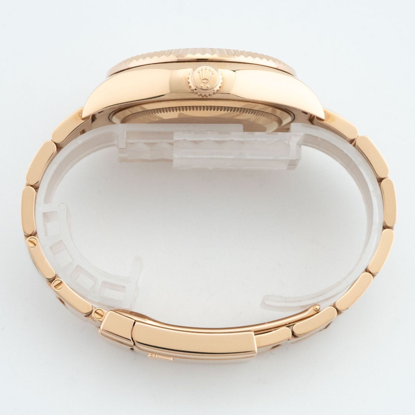 Rolex Sky-Dweller 326935 (2015) - Silver dial 42 mm Rose Gold case (4/6)