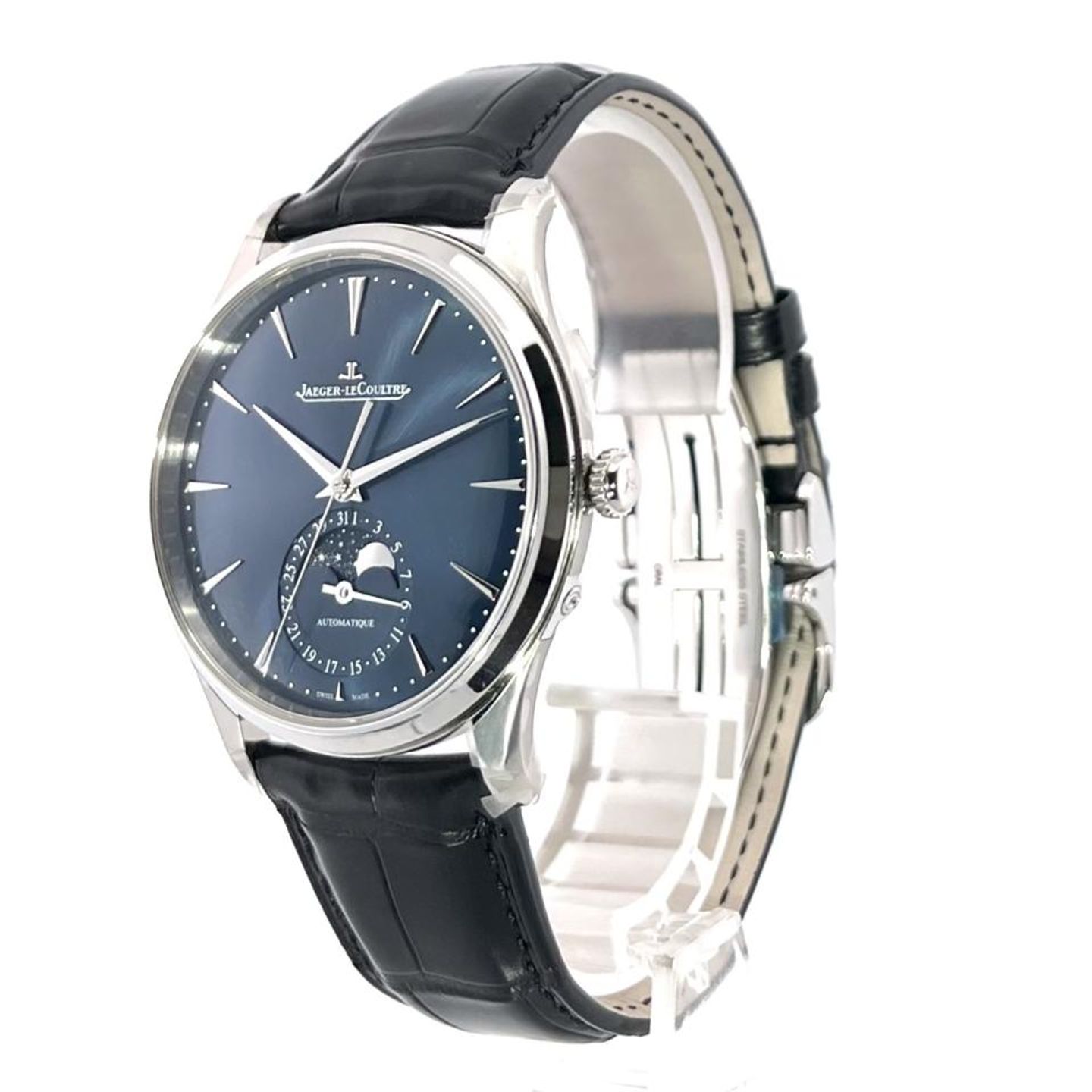 Jaeger-LeCoultre Master Ultra Thin Moon Q1368480 (2023) - Blue dial 39 mm Steel case (3/8)