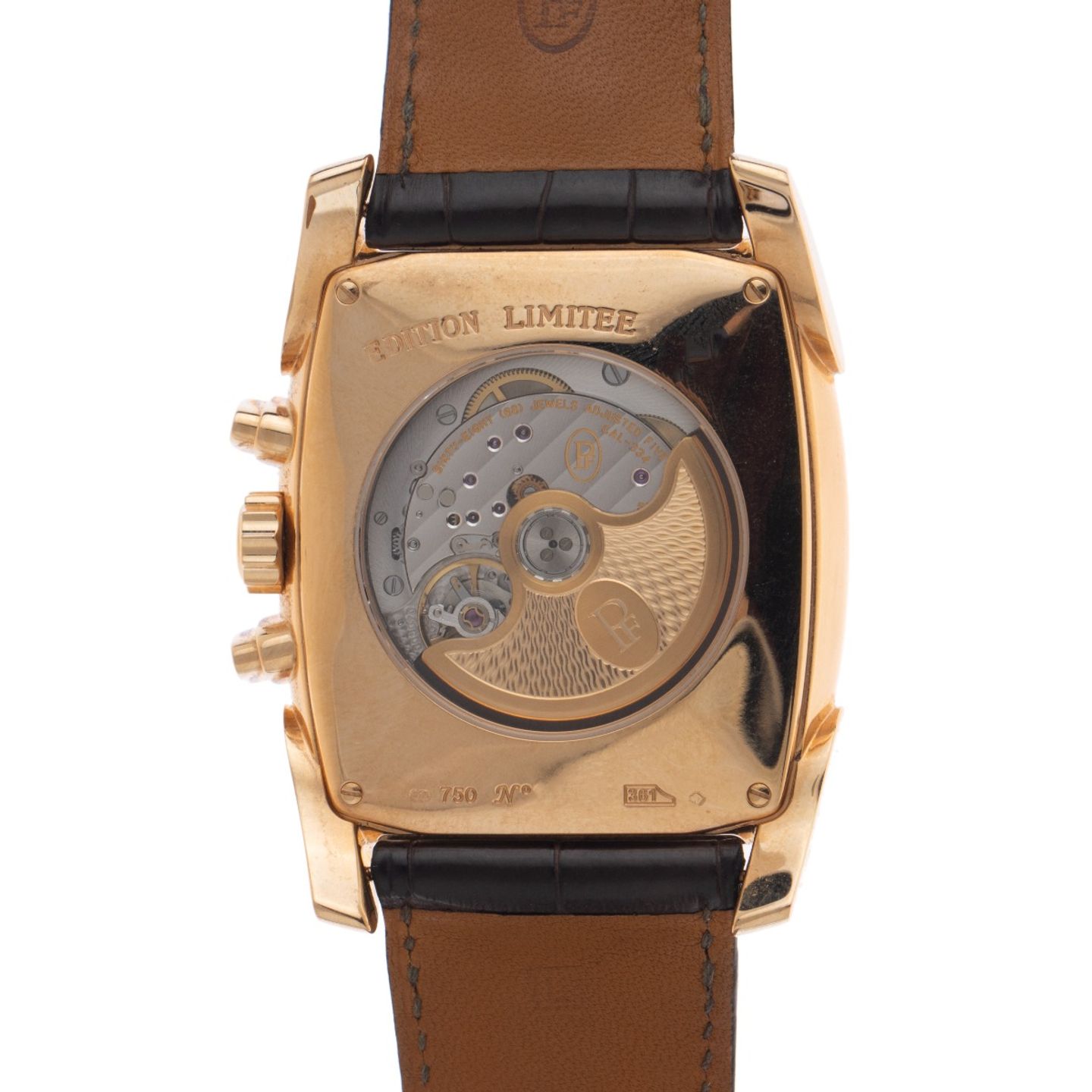 Parmigiani Fleurier Kalpa PFC193-1002500-XA1442 (2008) - Blue dial 48 mm Rose Gold case (6/7)