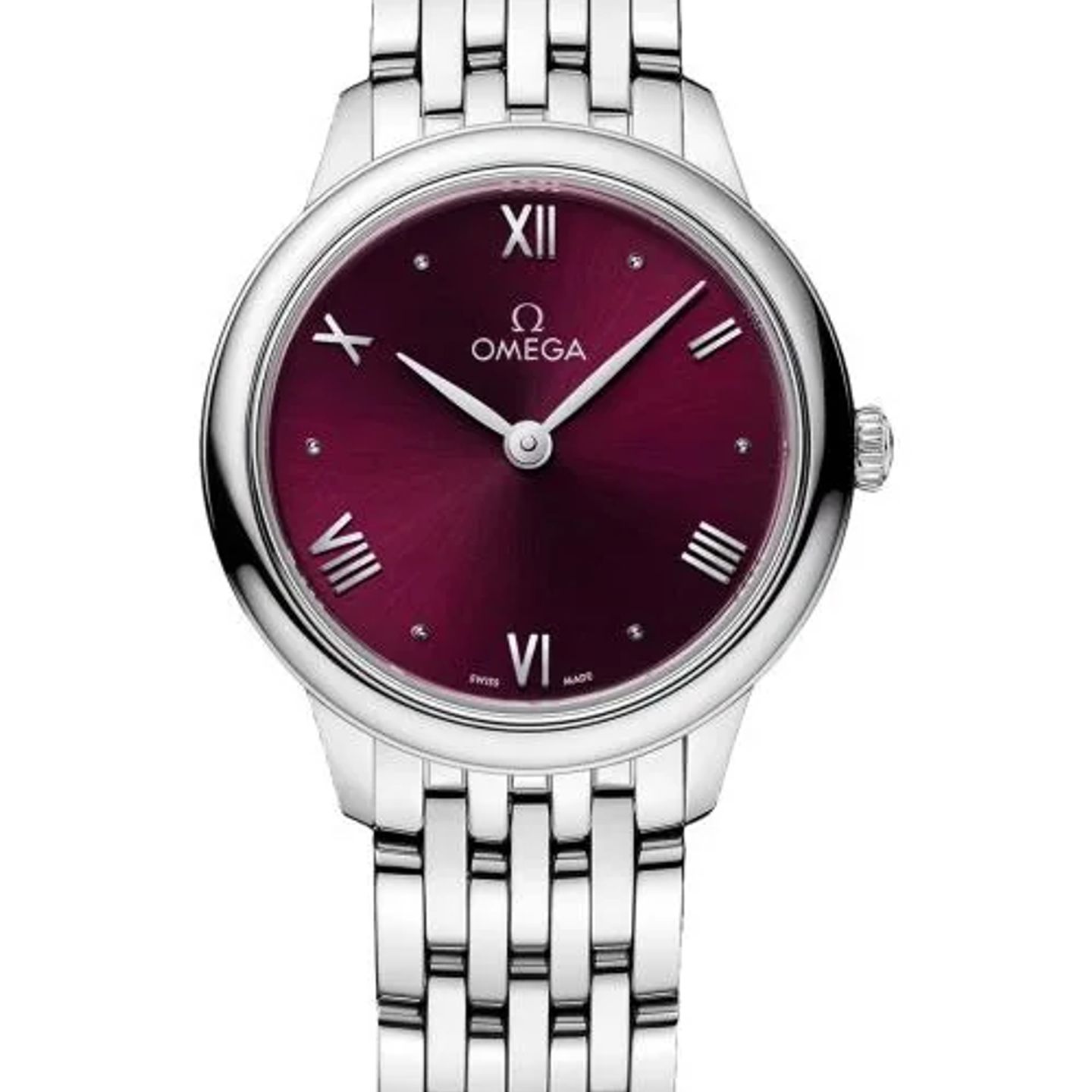 Omega De Ville 434.10.28.60.11.001 (2026) - Rood wijzerplaat 28mm Staal (1/1)