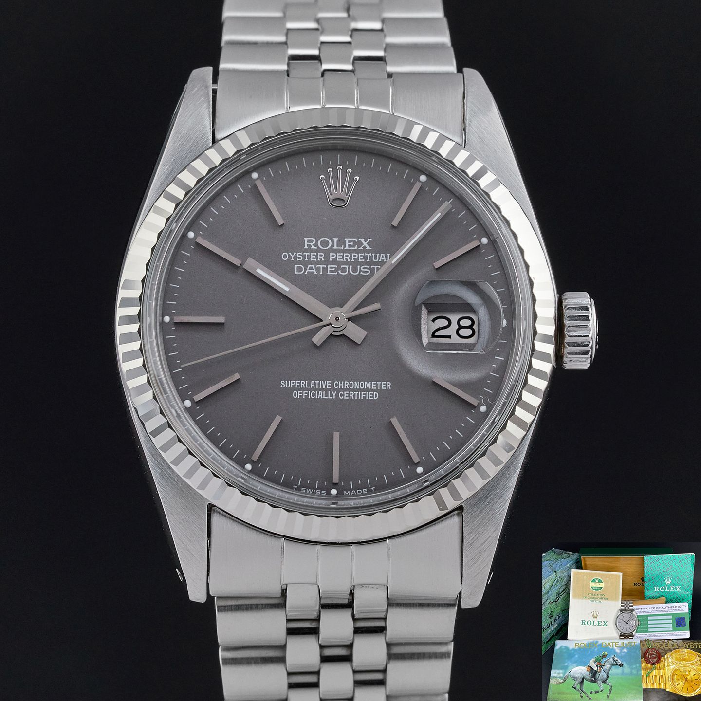 Rolex Datejust 36 16014 (1984) - 36mm Staal (1/8)