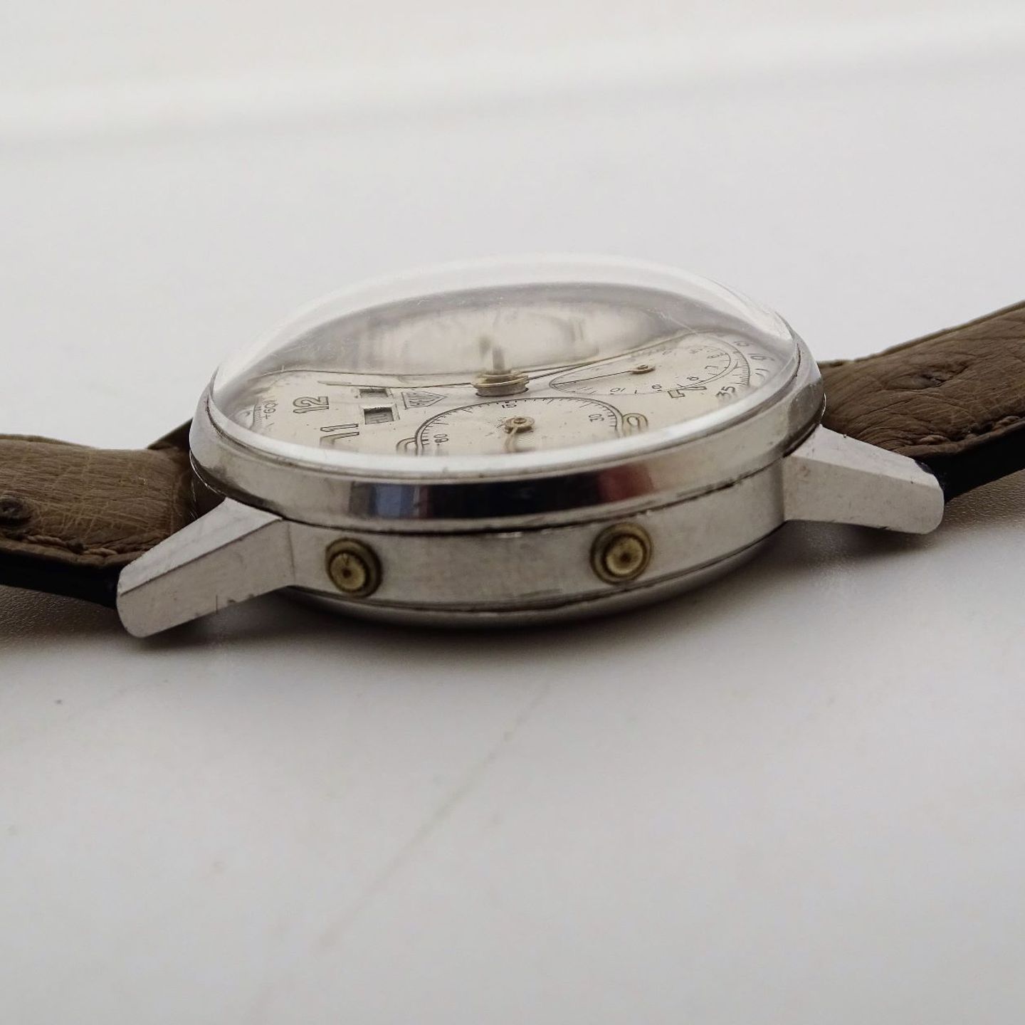 Heuer Vintage 2543 (1942) - Zilver wijzerplaat 35mm Staal (2/8)