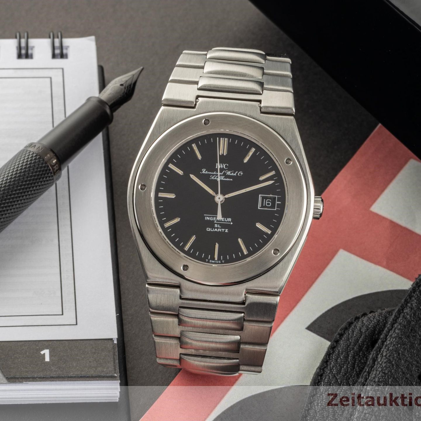 IWC Ingenieur Automatic IW323303 (Unknown (random serial)) - Silver dial 43 mm Rose Gold case (1/8)