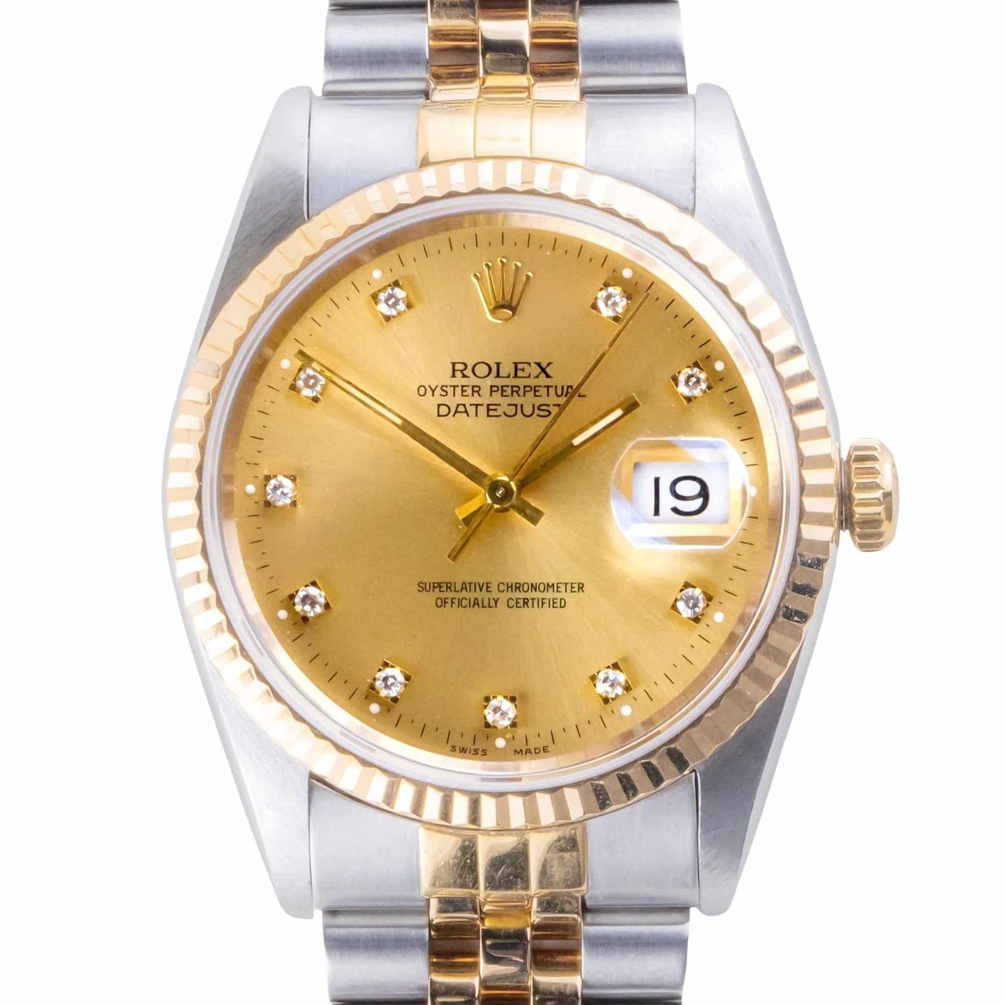 Rolex Datejust 36 16233 (1991) - 36mm Goud/Staal (3/7)
