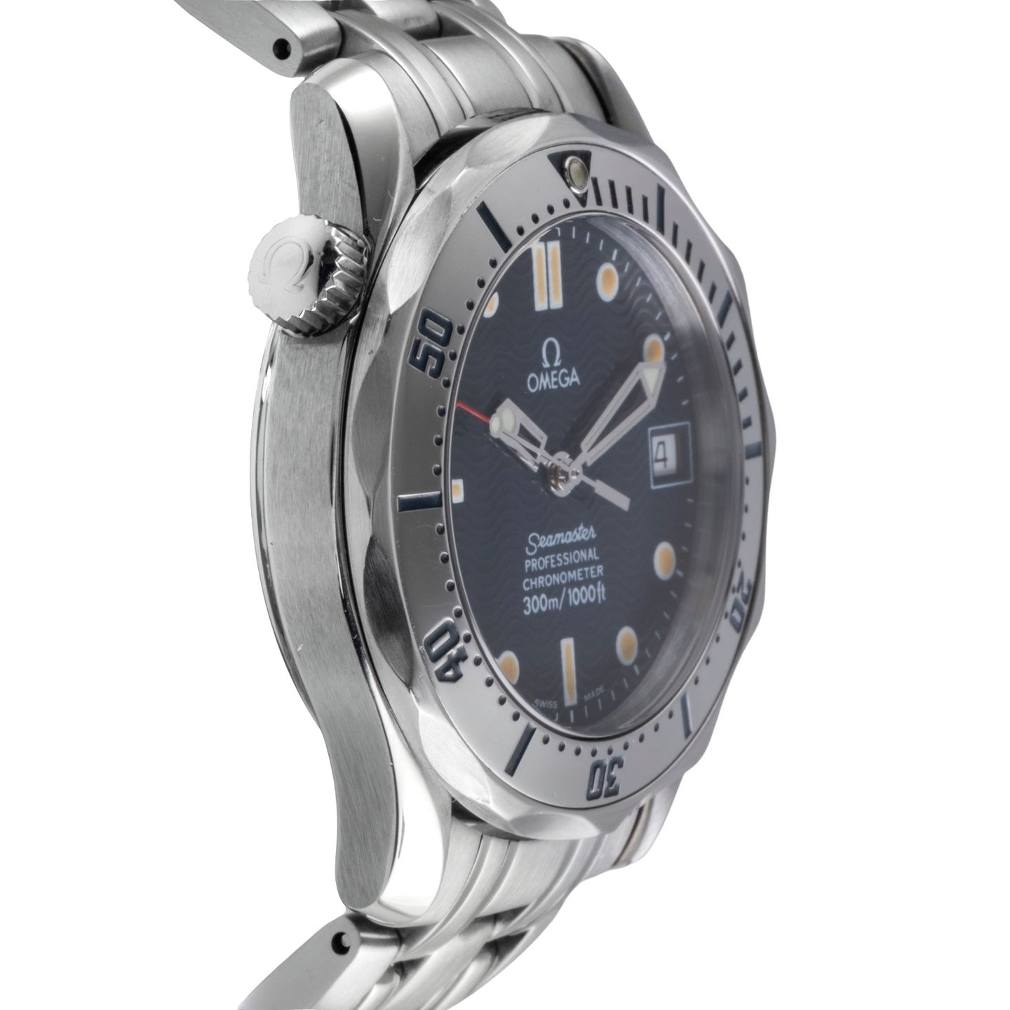 Omega Seamaster Diver 300 M 2552.80.00 (2000) - Blauw wijzerplaat 36mm Staal (7/8)