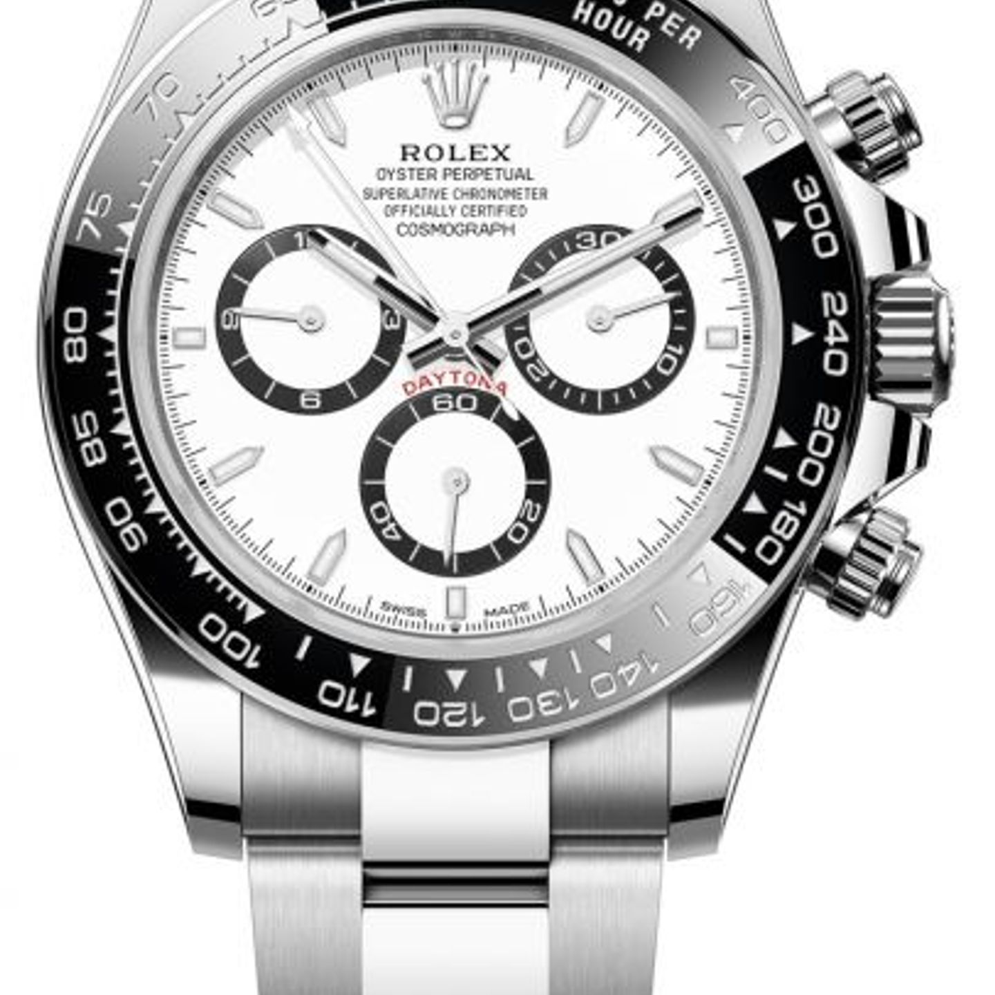 Rolex Daytona 126500LN (2024) - Wit wijzerplaat 40mm Staal (1/1)